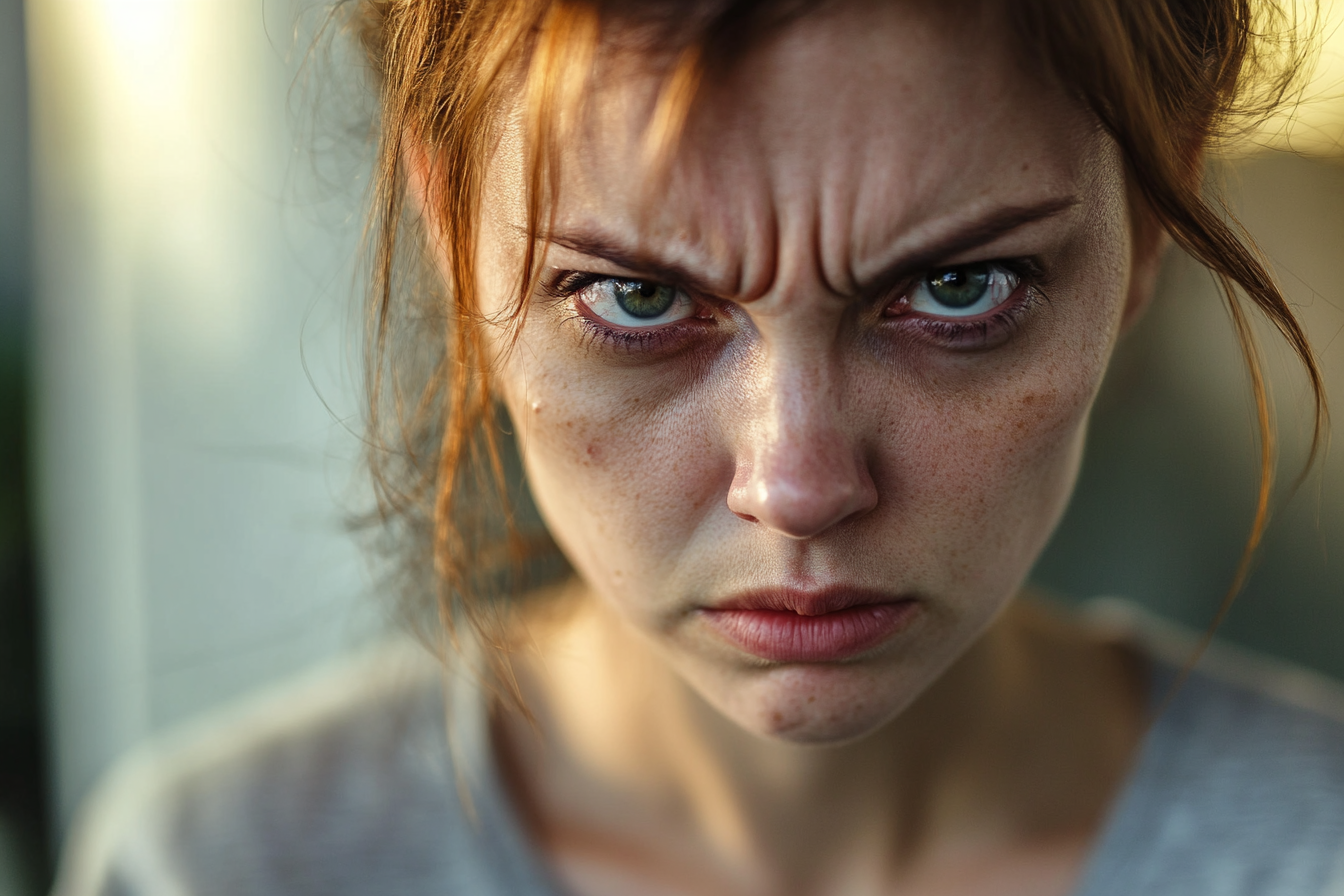 A woman looking furious | Source: Midjourney