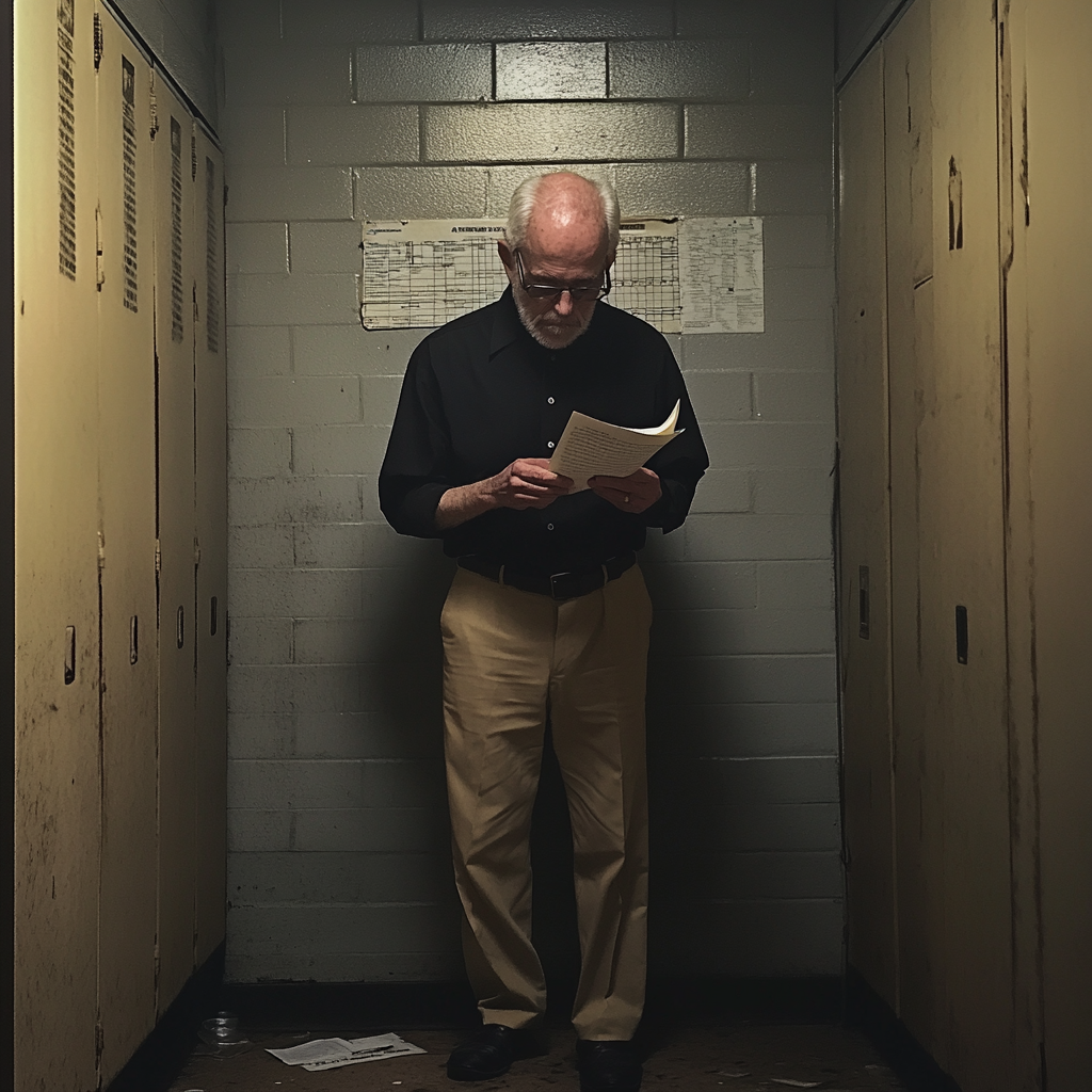 An older man reading a letter | Source: Midjourney