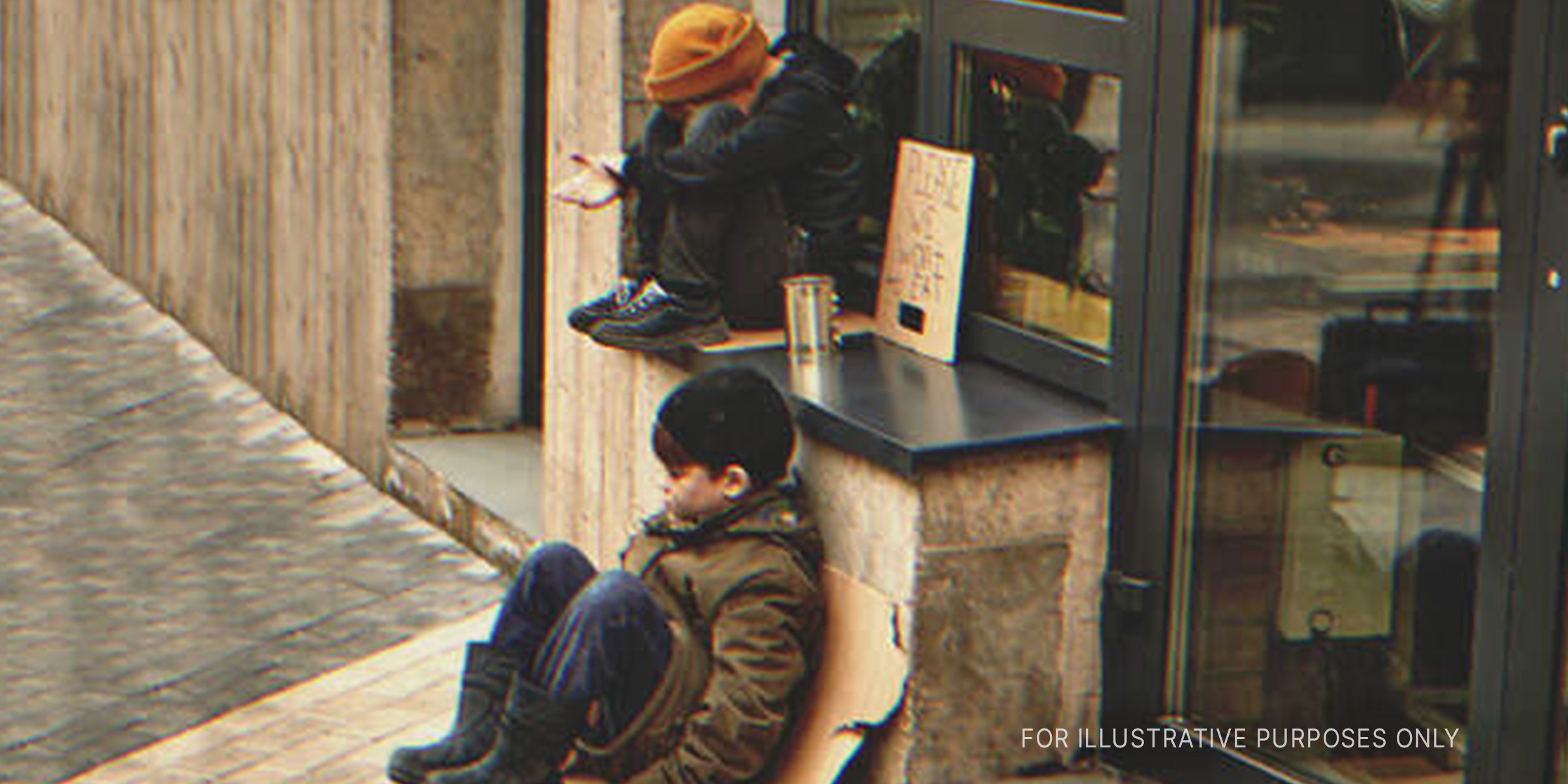 Twin Boys Begging For A Living. | Source: Shutterstock