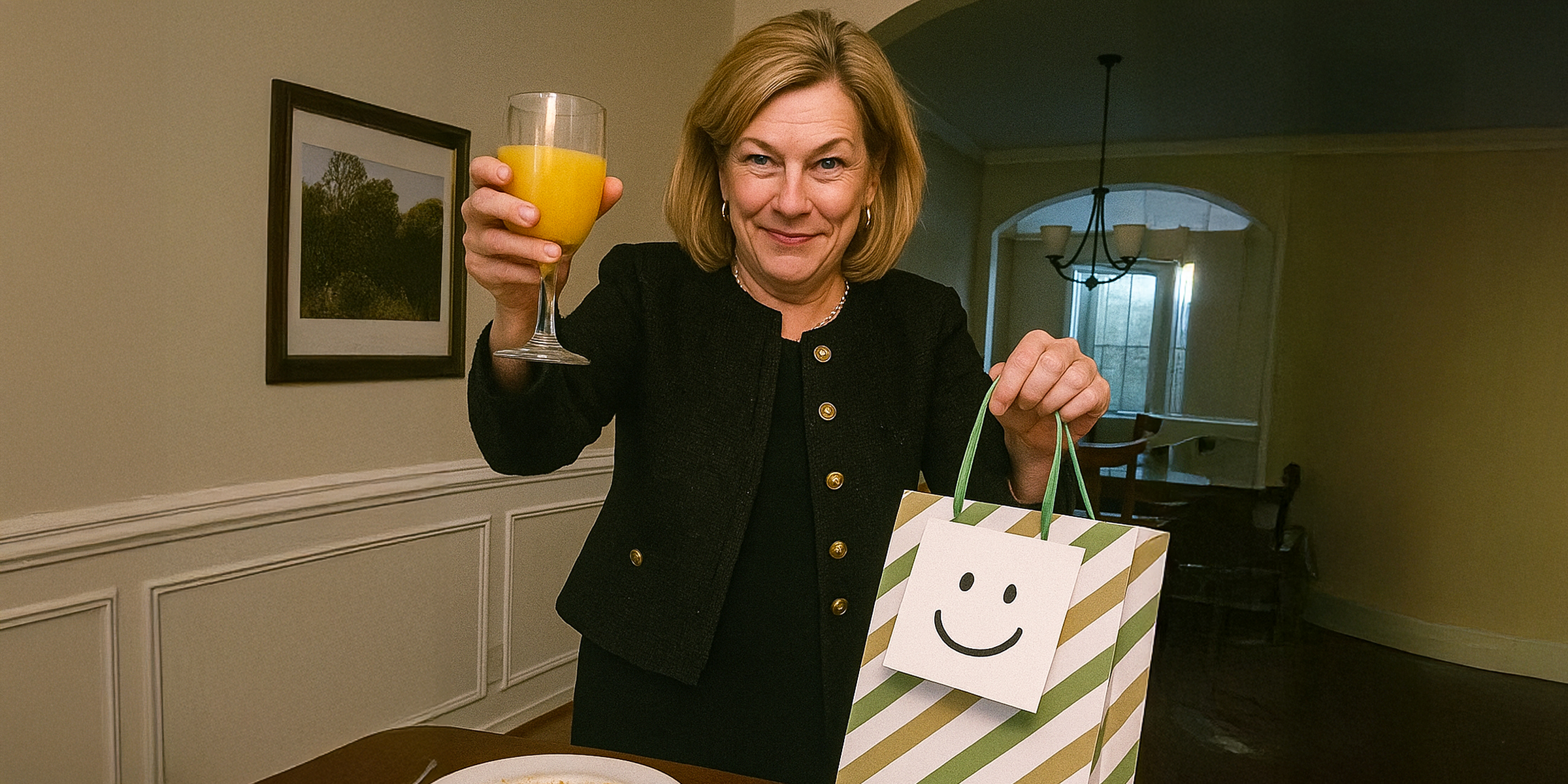 A woman raising a glass | Source: The Celebritist