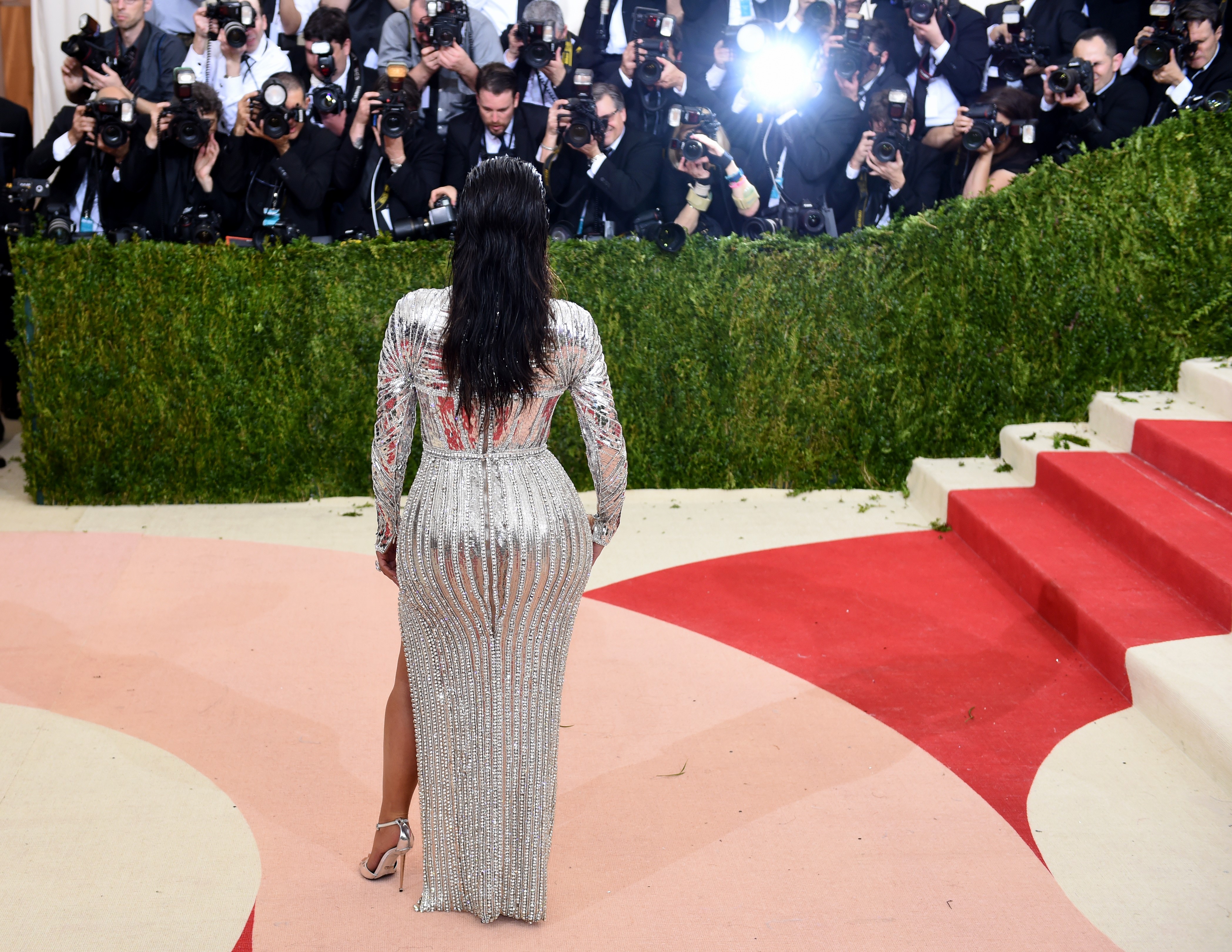 Kim Kardashian at the 2016 Met Gala on May 2 in New York. | Source: Getty Images