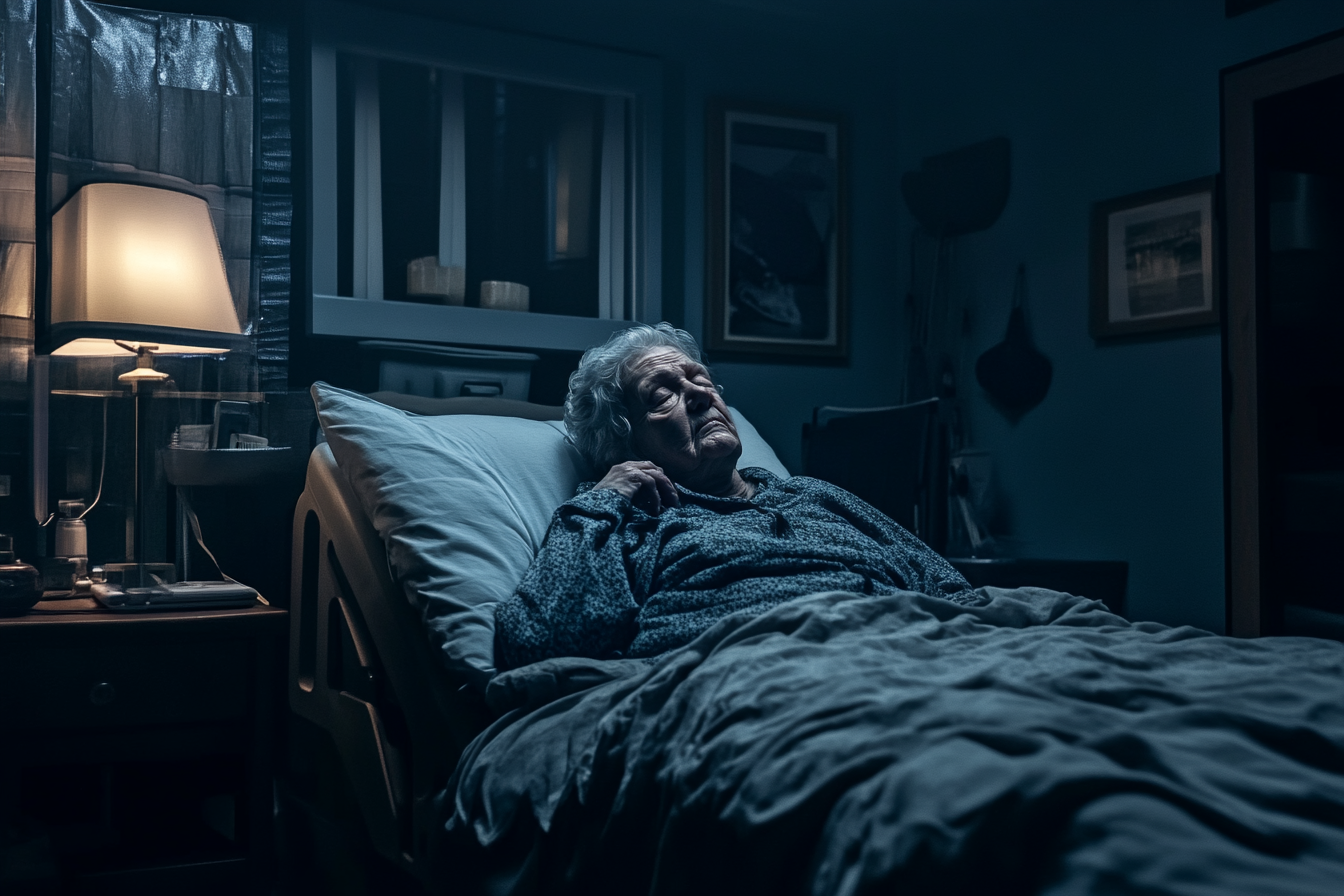 An old woman in bed | Source: Midjourney