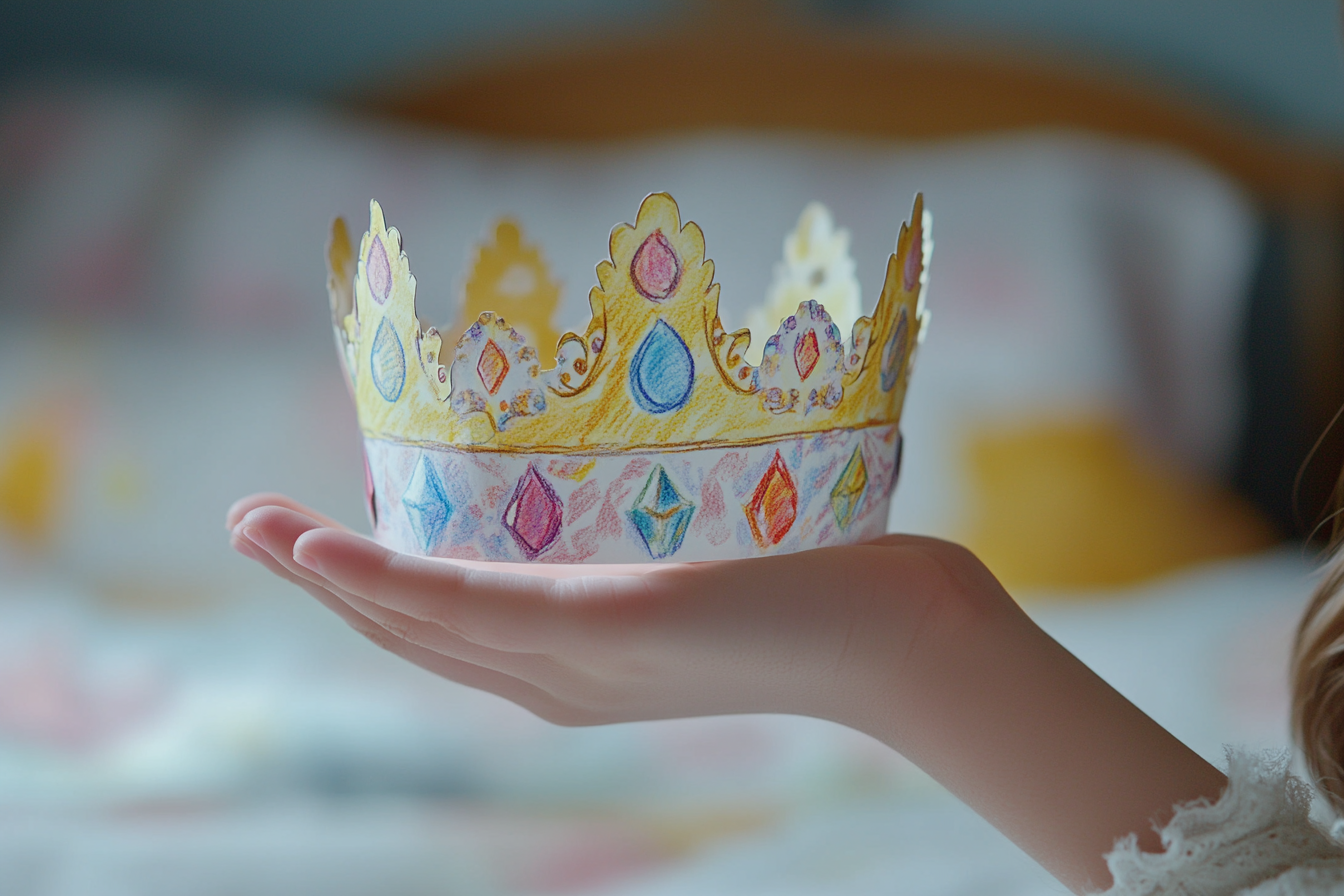 A paper crown | Source: Midjourney