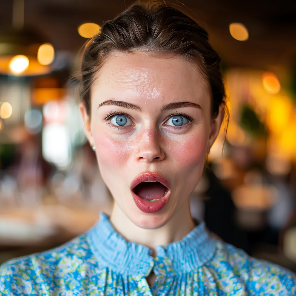 A shocked woman | Source: Midjourney
