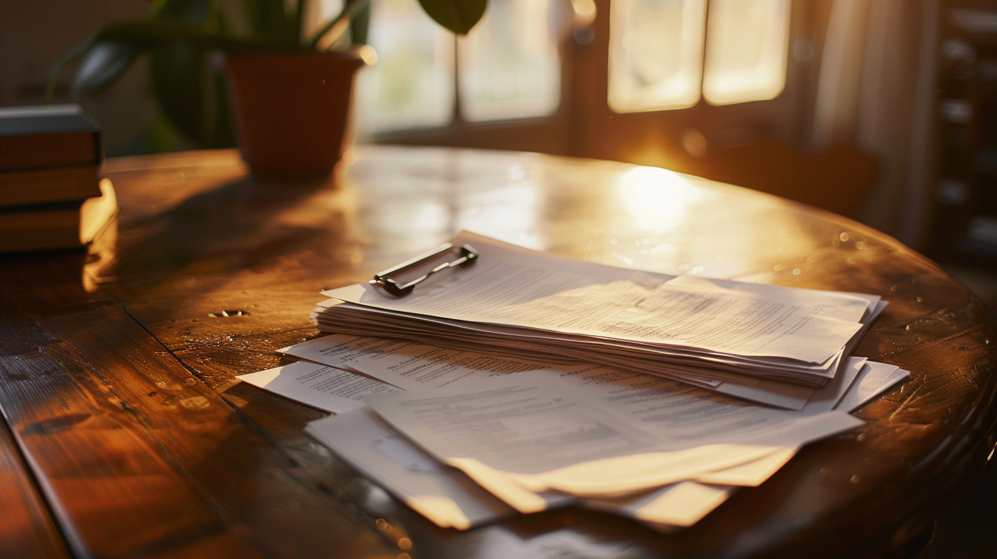 Documents on a table | Source: Midjourney