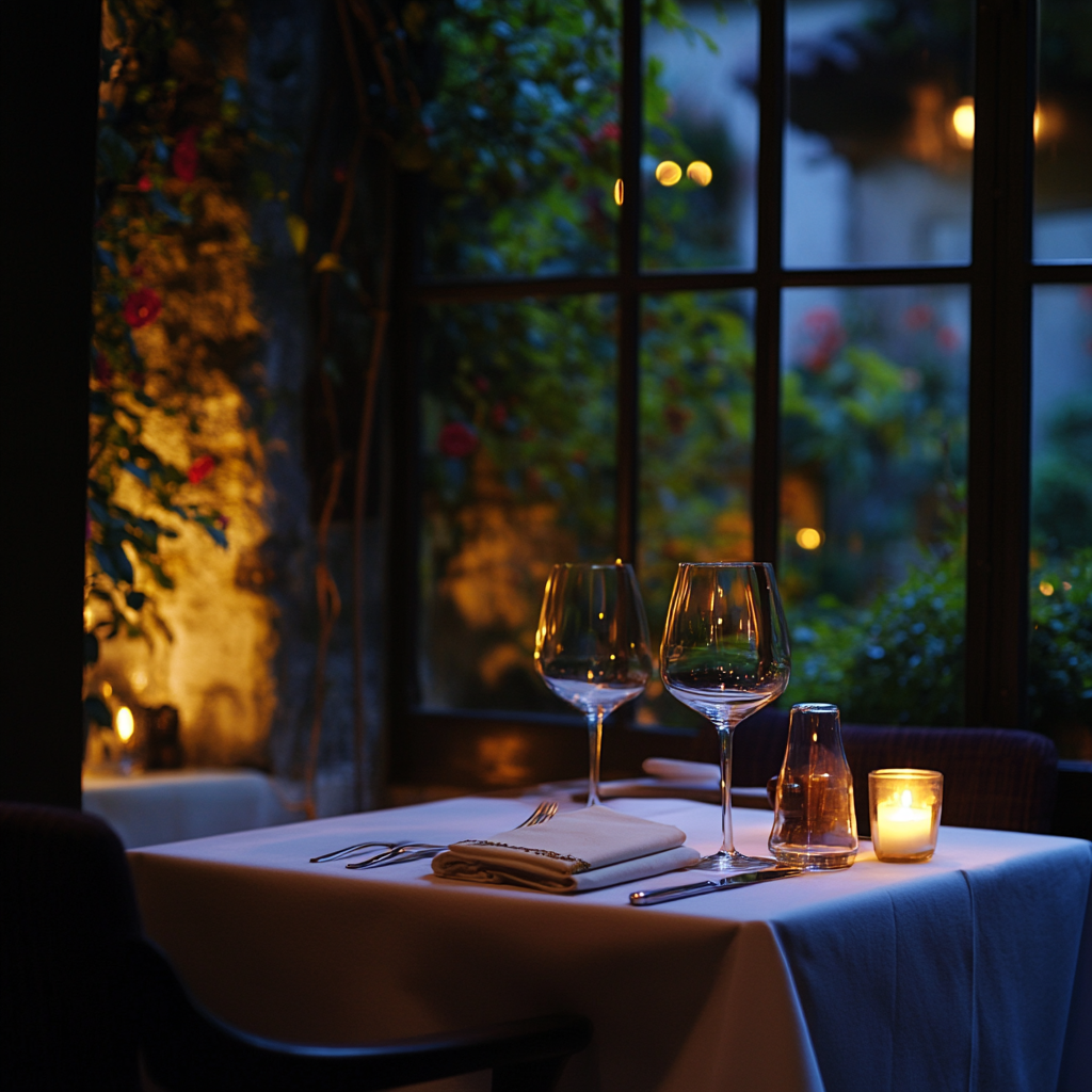 A table in a restaurant | Source: Midjourney