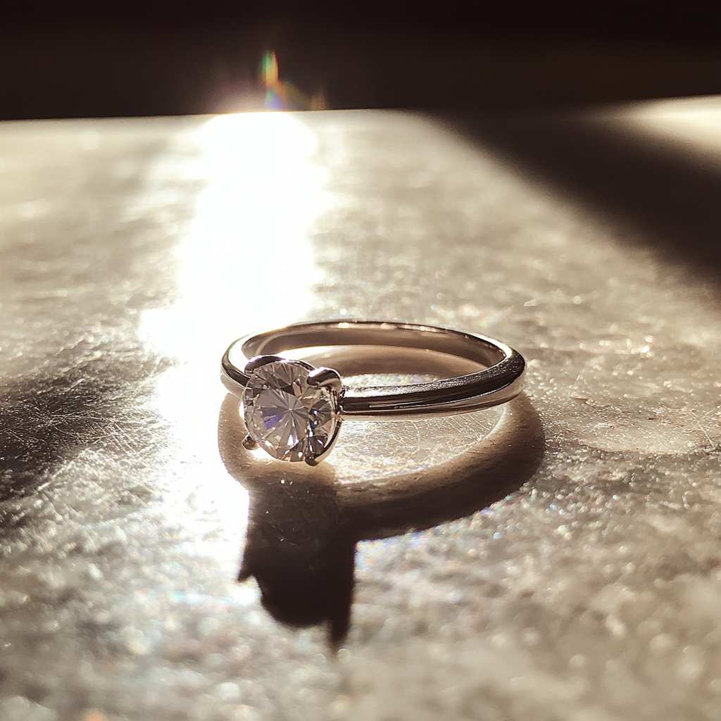 A ring on a counter | Source: Midjourney