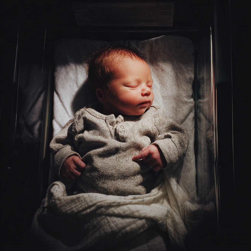 A newborn baby in a bassinette | Source: Midjourney