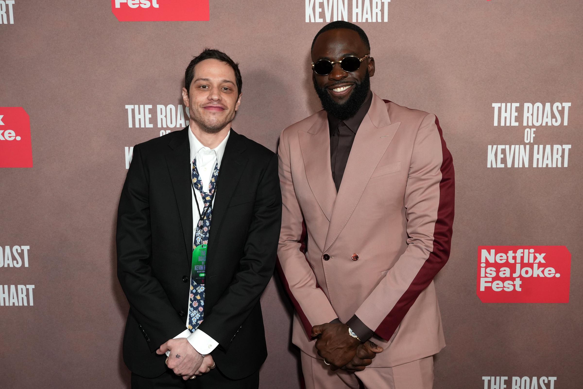 Pete Davidson and Draymond Green attend Netflix Is A Joke Festival Presents: The Roast of Kevin Hart at The Kia Forum on May 10, 2026 in Inglewood, California. | Source: Getty Images