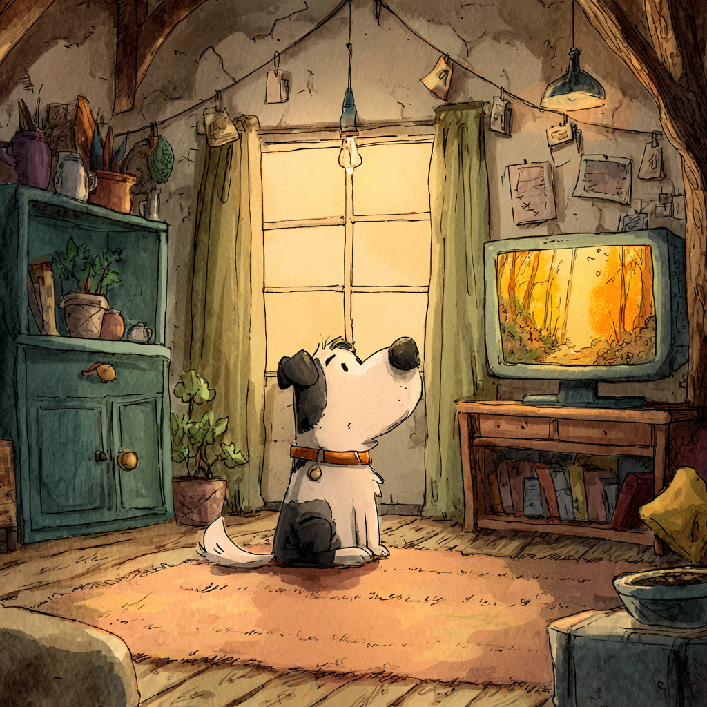 An animated image of a dog | Source: Midjourney