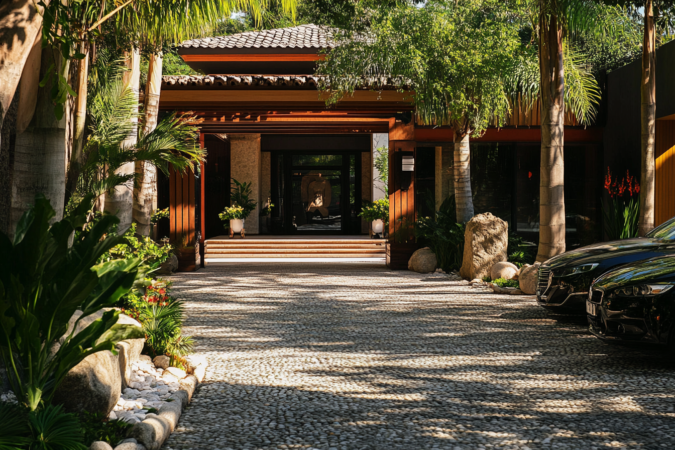 The front entrance of a spa | Source: Midjourney