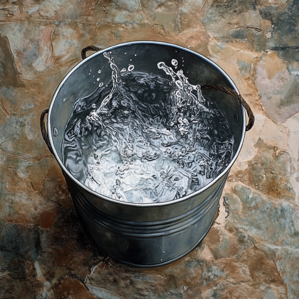 A bucket of water | Source: Midjourney