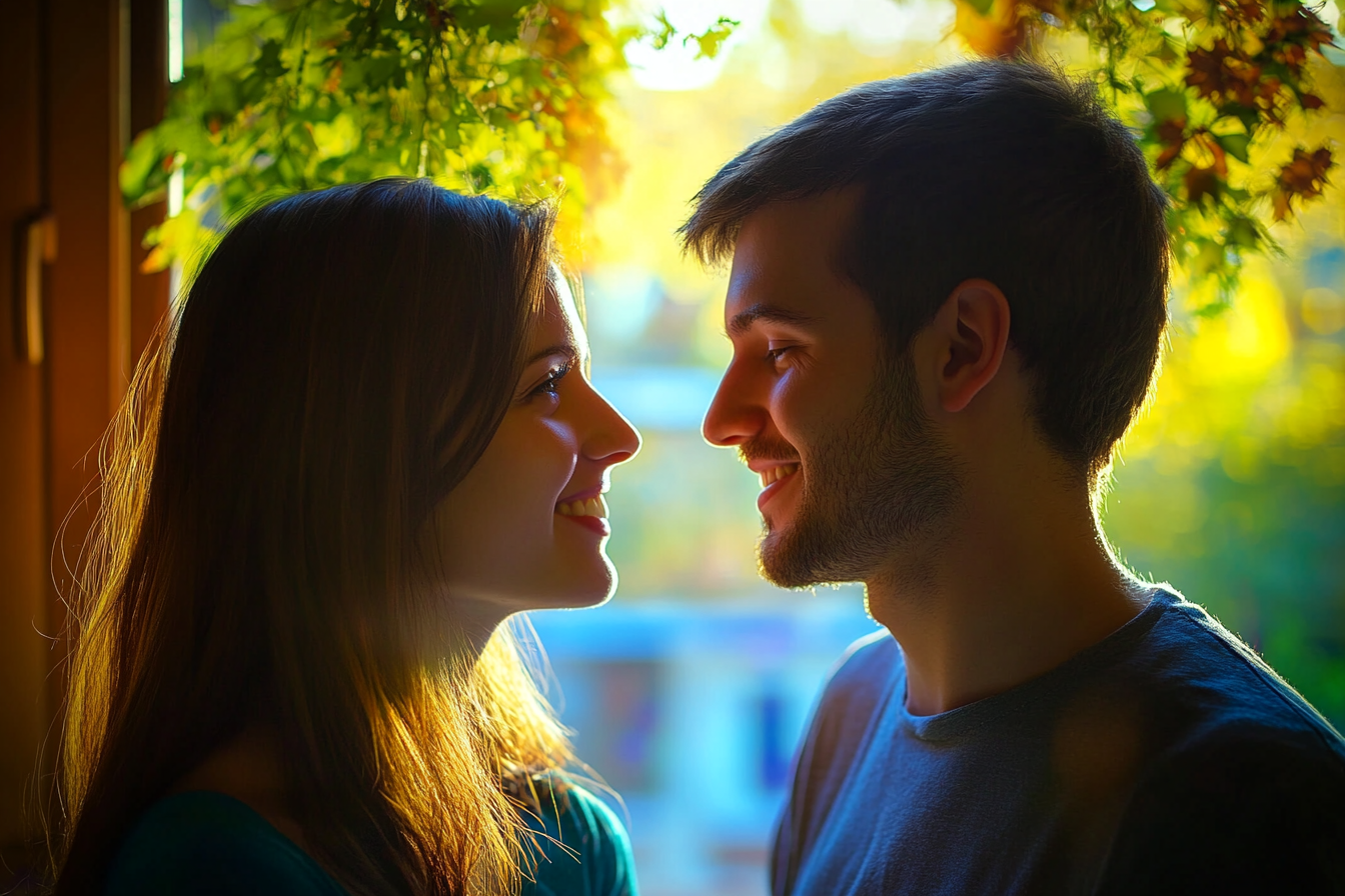 A couple staring lovingly at each other | Source: Midjourney