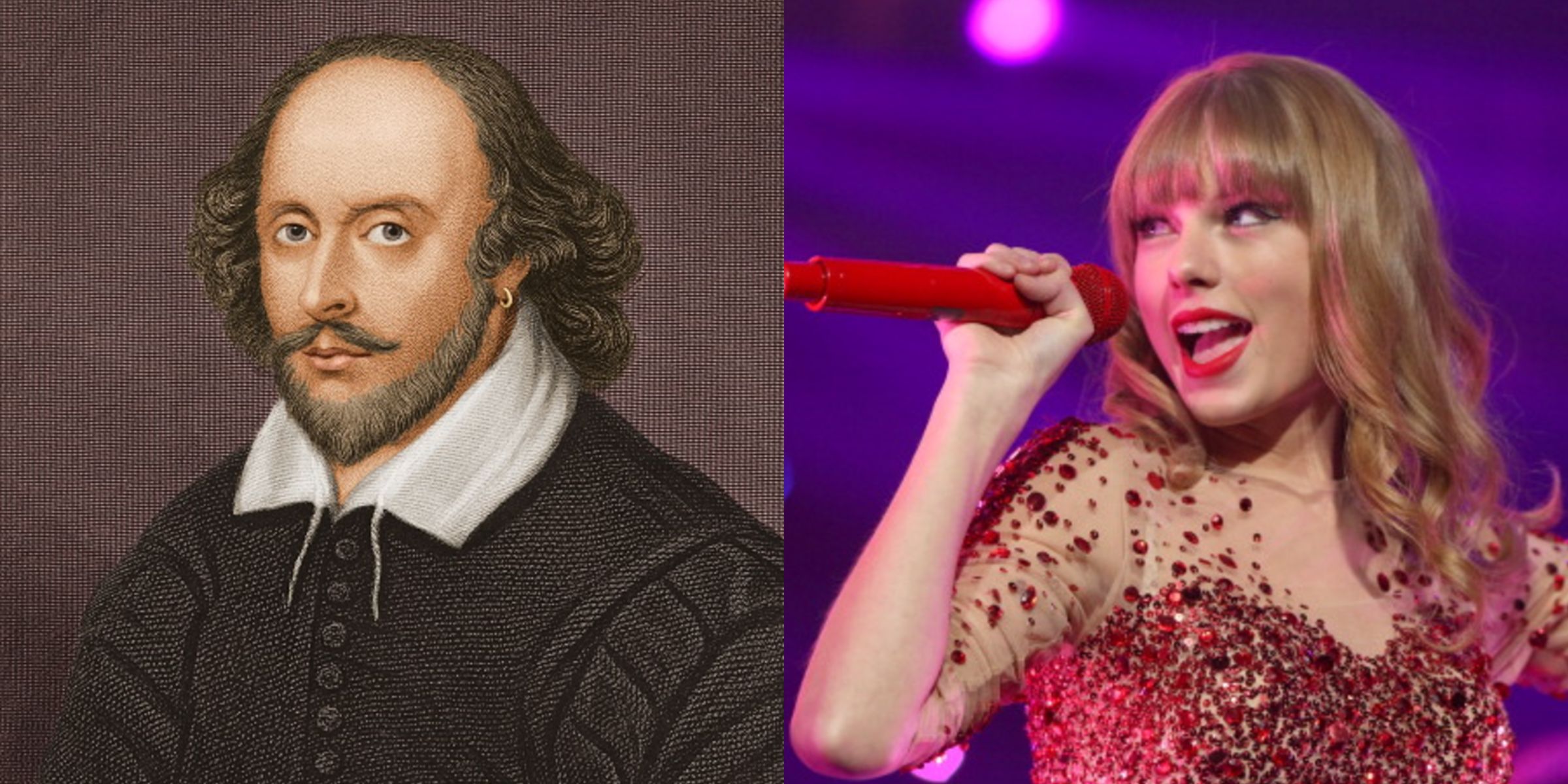 William Shakespeare | Taylor Swift | Source: Getty Images