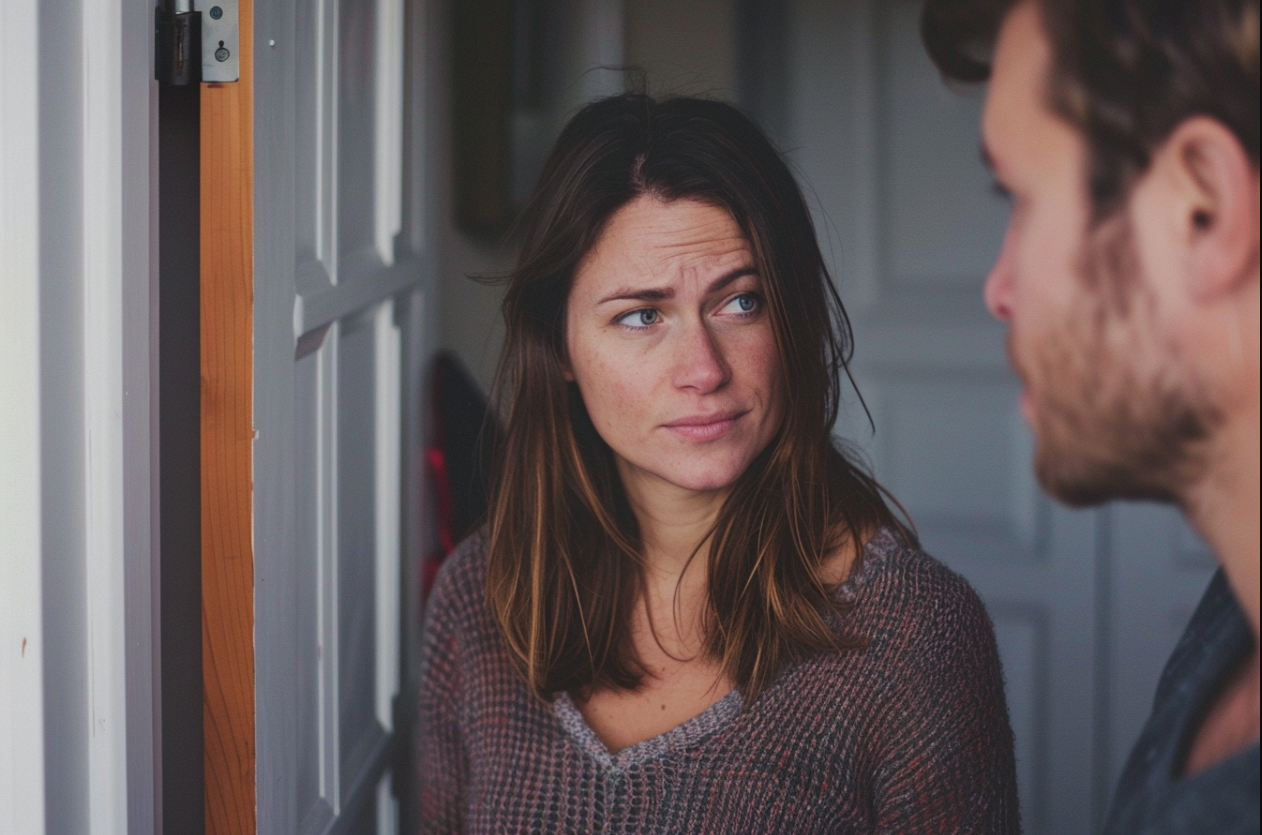 A couple standing in their home | Source: Midjourney