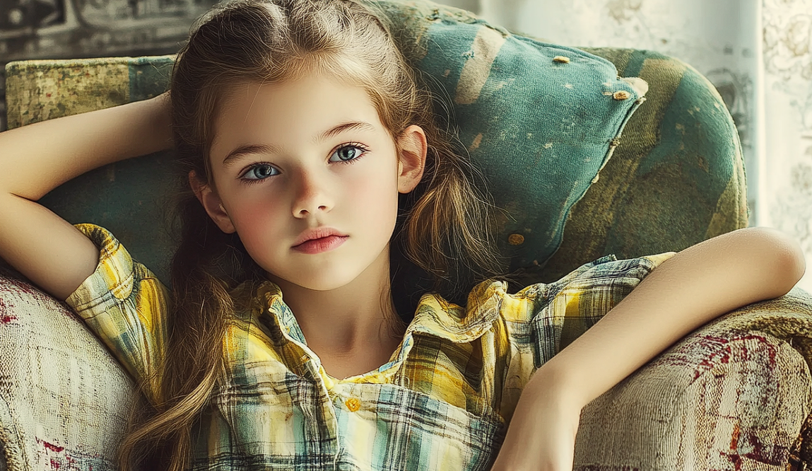 Une fille regarde quelqu'un avec curiosité | Source : Midjourney