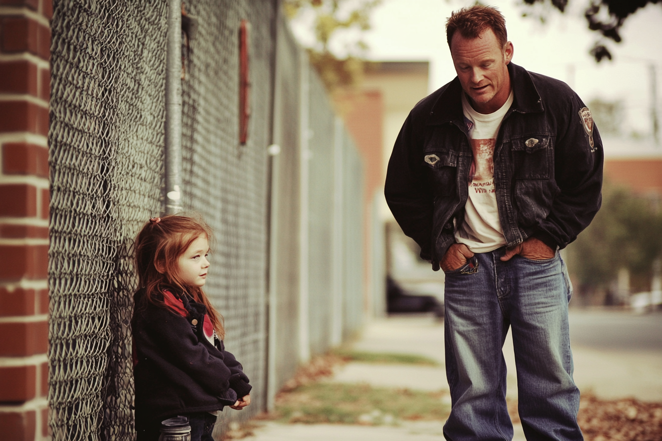 A man talking to a girl | Source: Midjourney