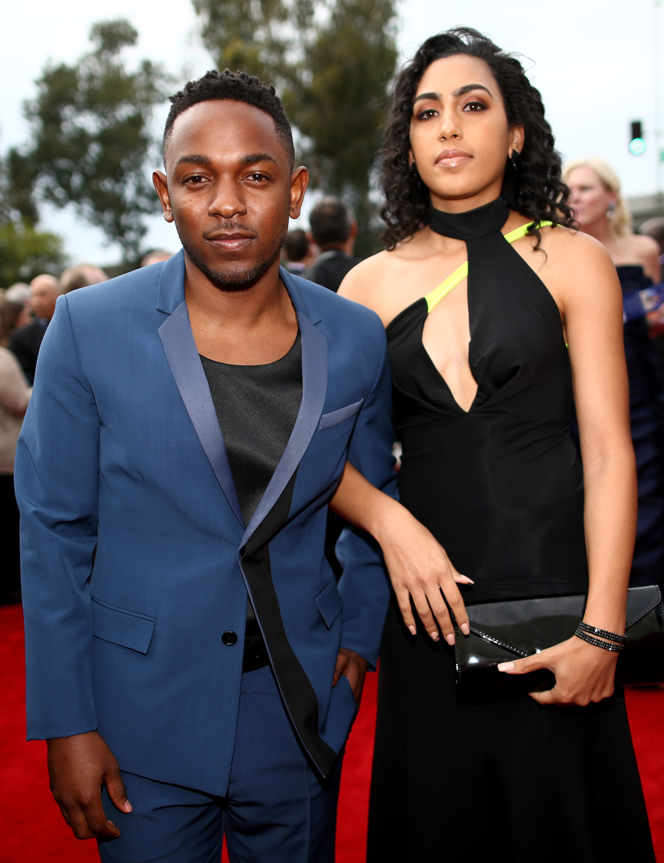 Kendrick Lamar and Whitney Alford attend the 56th Grammy Awards on January 26, 2014, in Los Angeles, California. | Source: Getty Images