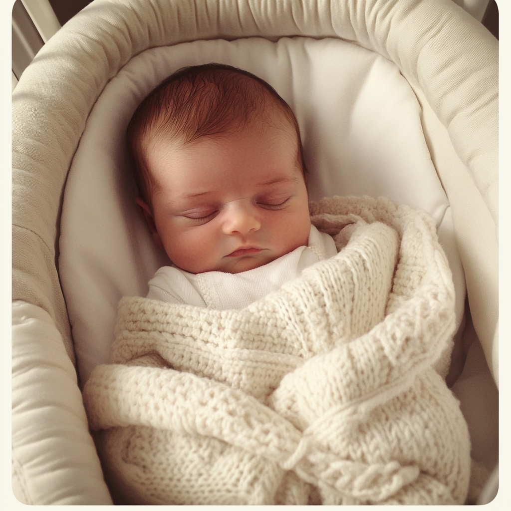 A sleeping baby boy | Source: Midjourney