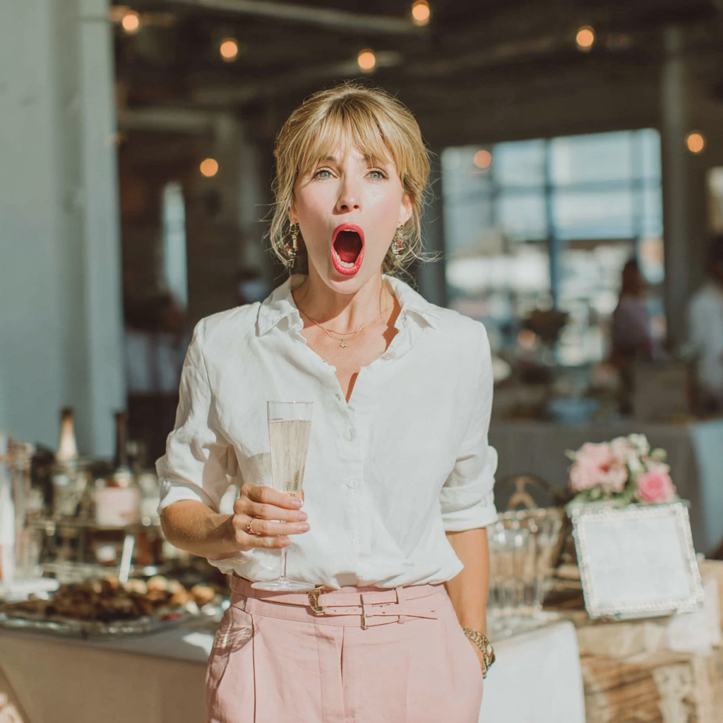 A shocked woman | Source: Midjourney