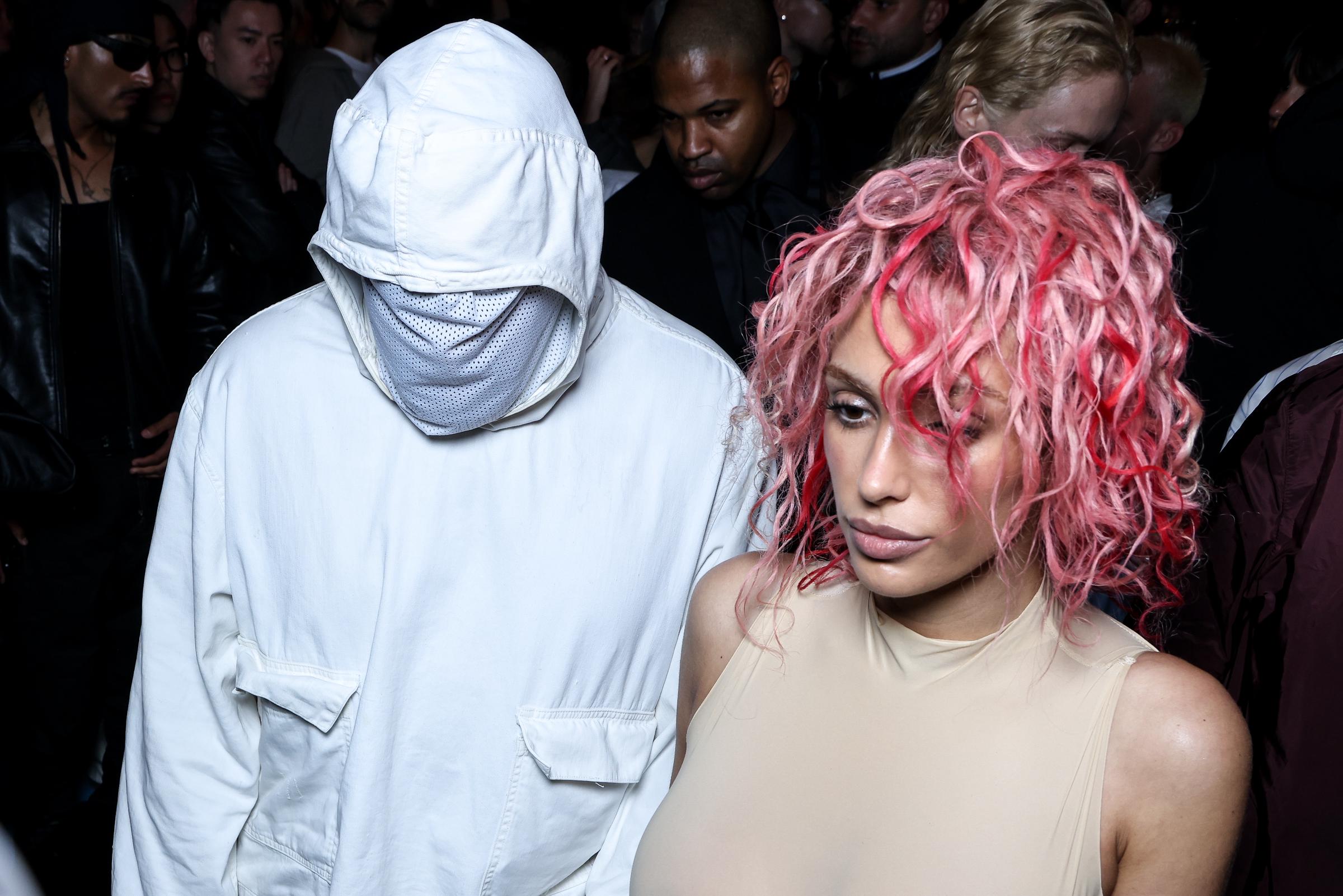 Kanye West and Bianca Censori at the Prototypes Menswear Spring/Summer 2025 show as part of Paris Fashion Week on June 19, 2024, in Paris, France | Source: Getty Images