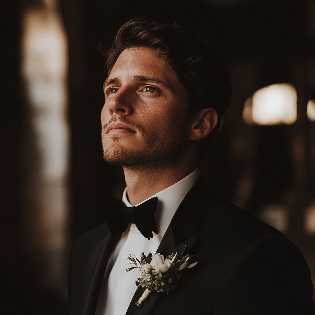 A smiling groom | Source: Midjourney