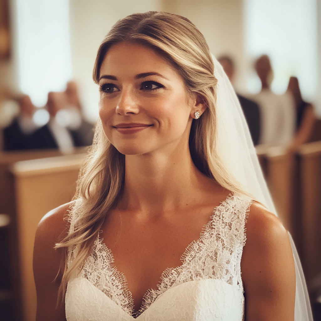 A bride standing at the altar | Source: Midjourney