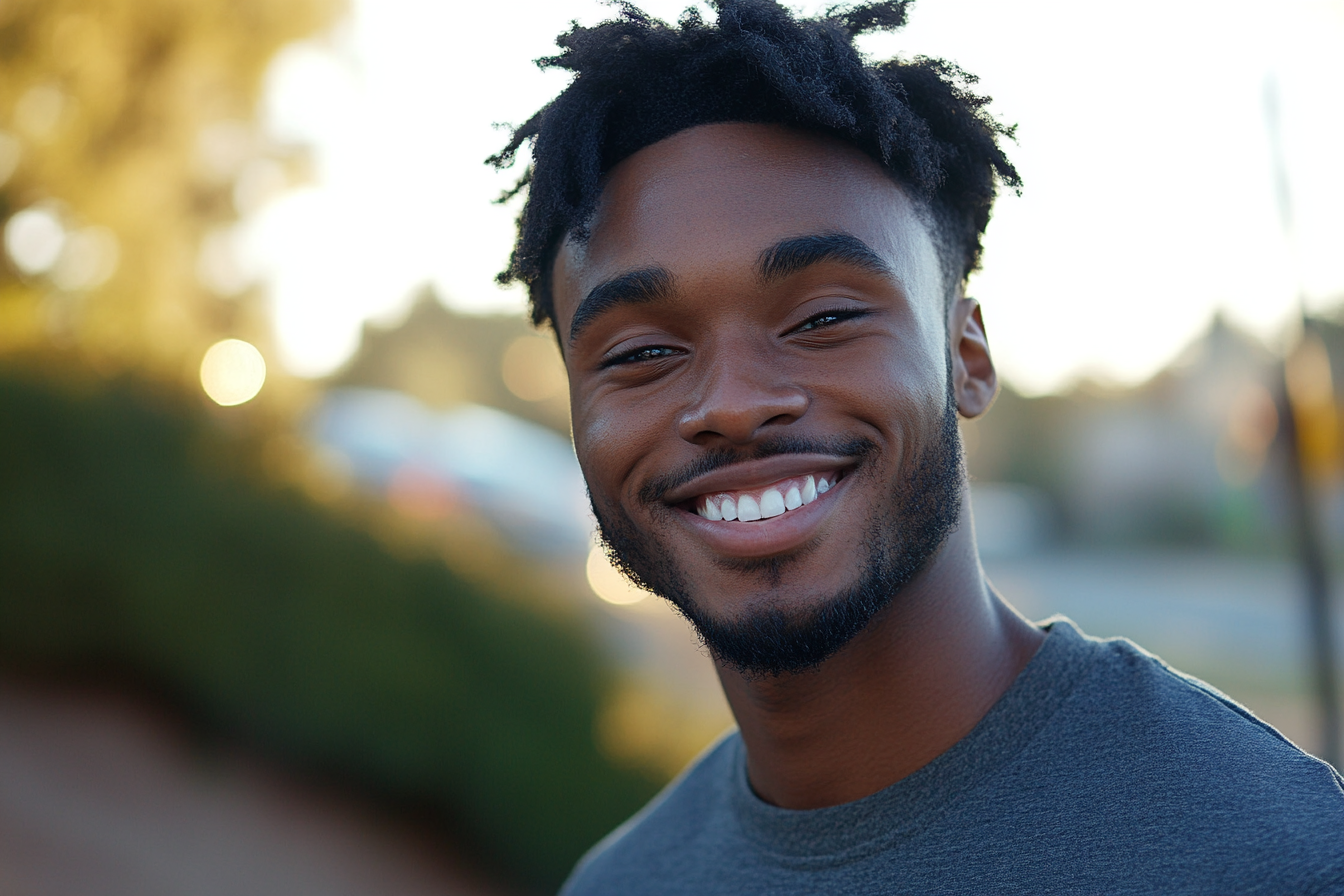 A man smiling at the camera | Source: Midjourney