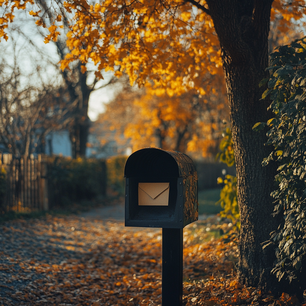 An envelope in a mailbox | Source: Midjourney