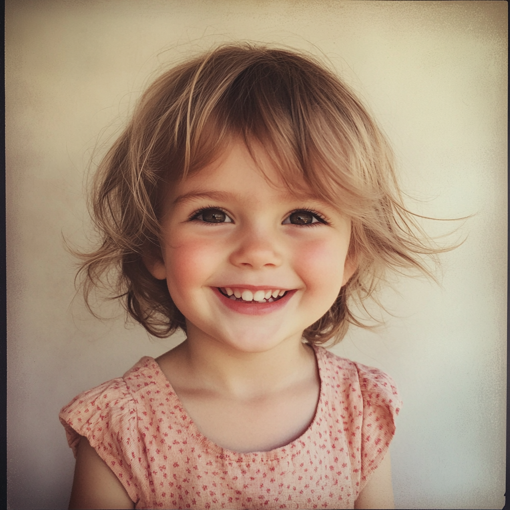 A smiling little girl | Source: Midjourney