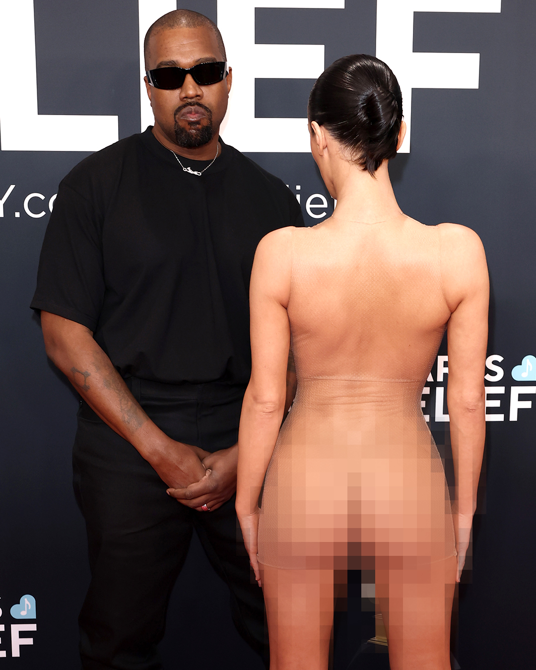 Kanye West and Bianca Censori on February 2, 2025 | Source: Getty Images