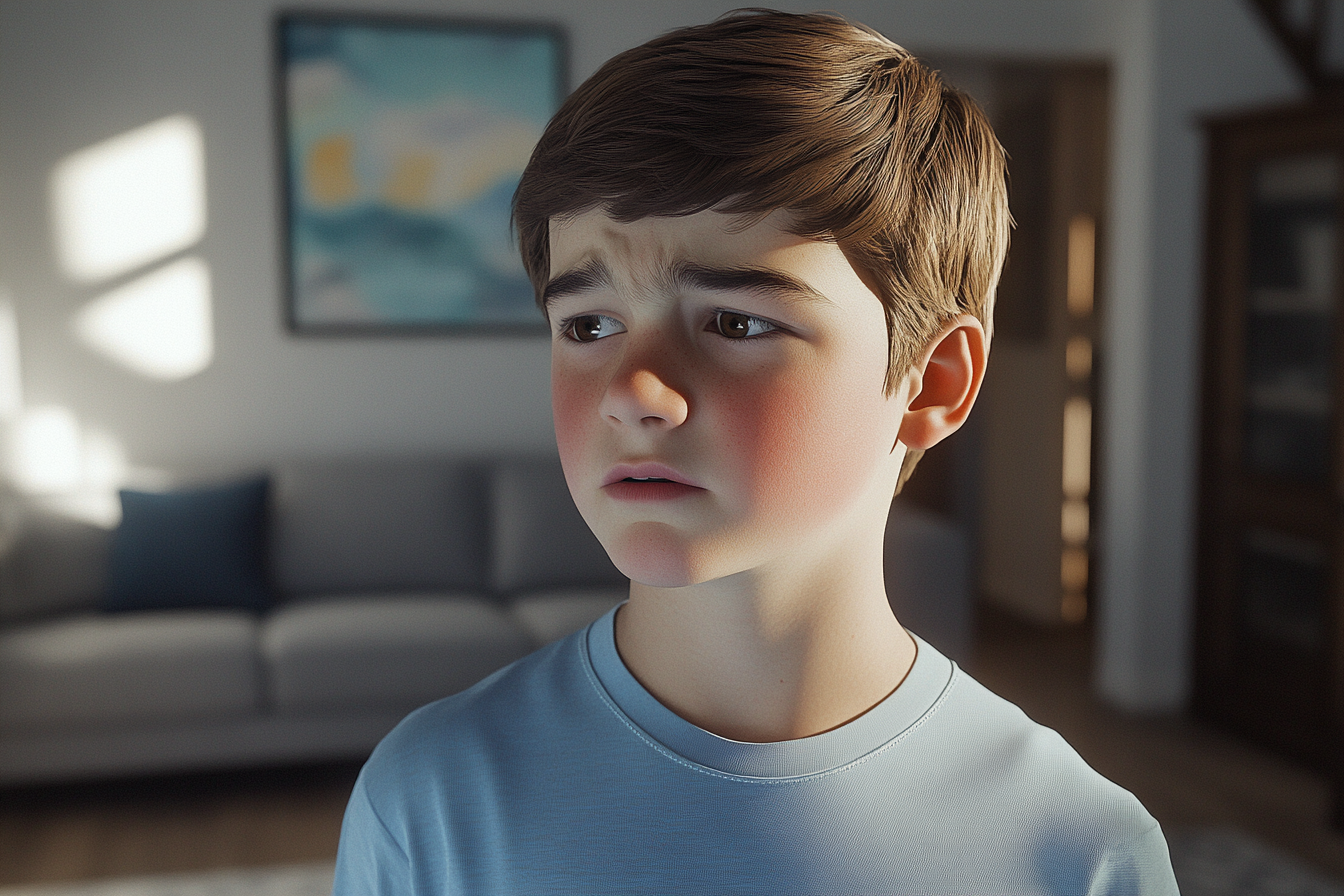 A boy talking | Source: Midjourney