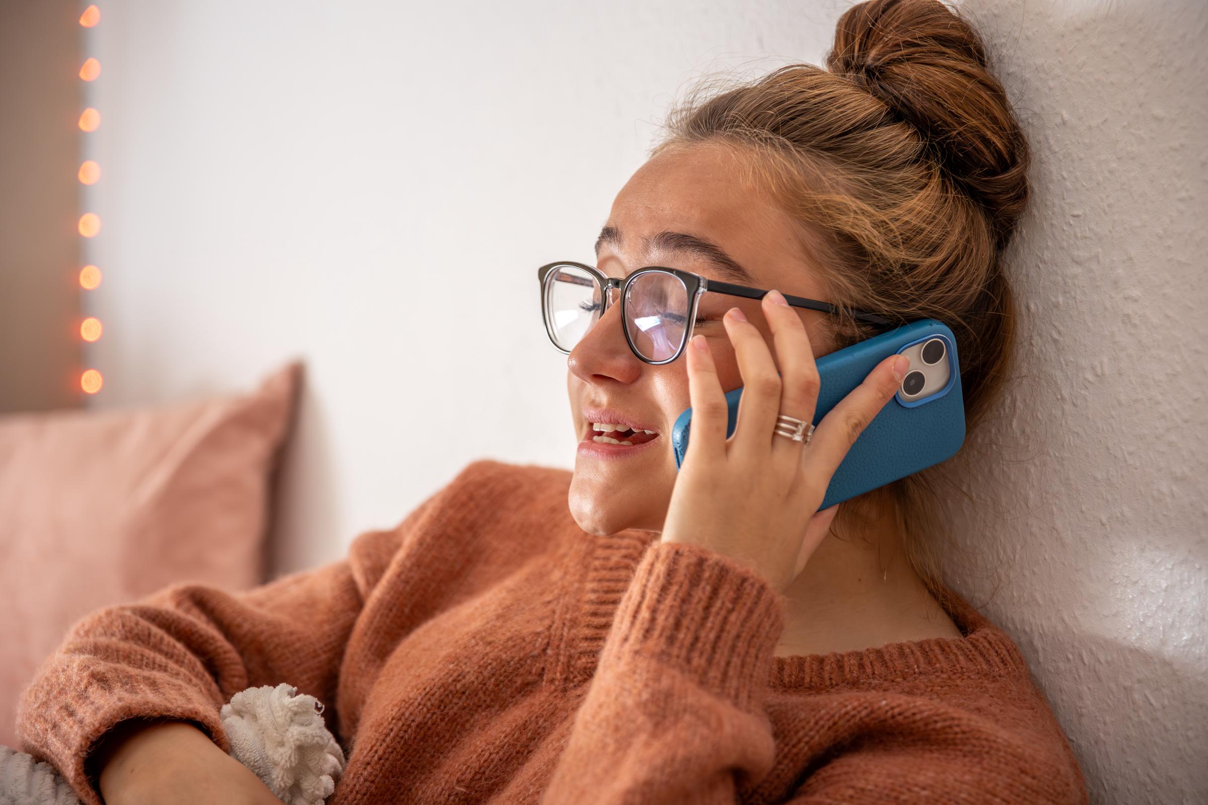 A girl on a call | Source: Freepik