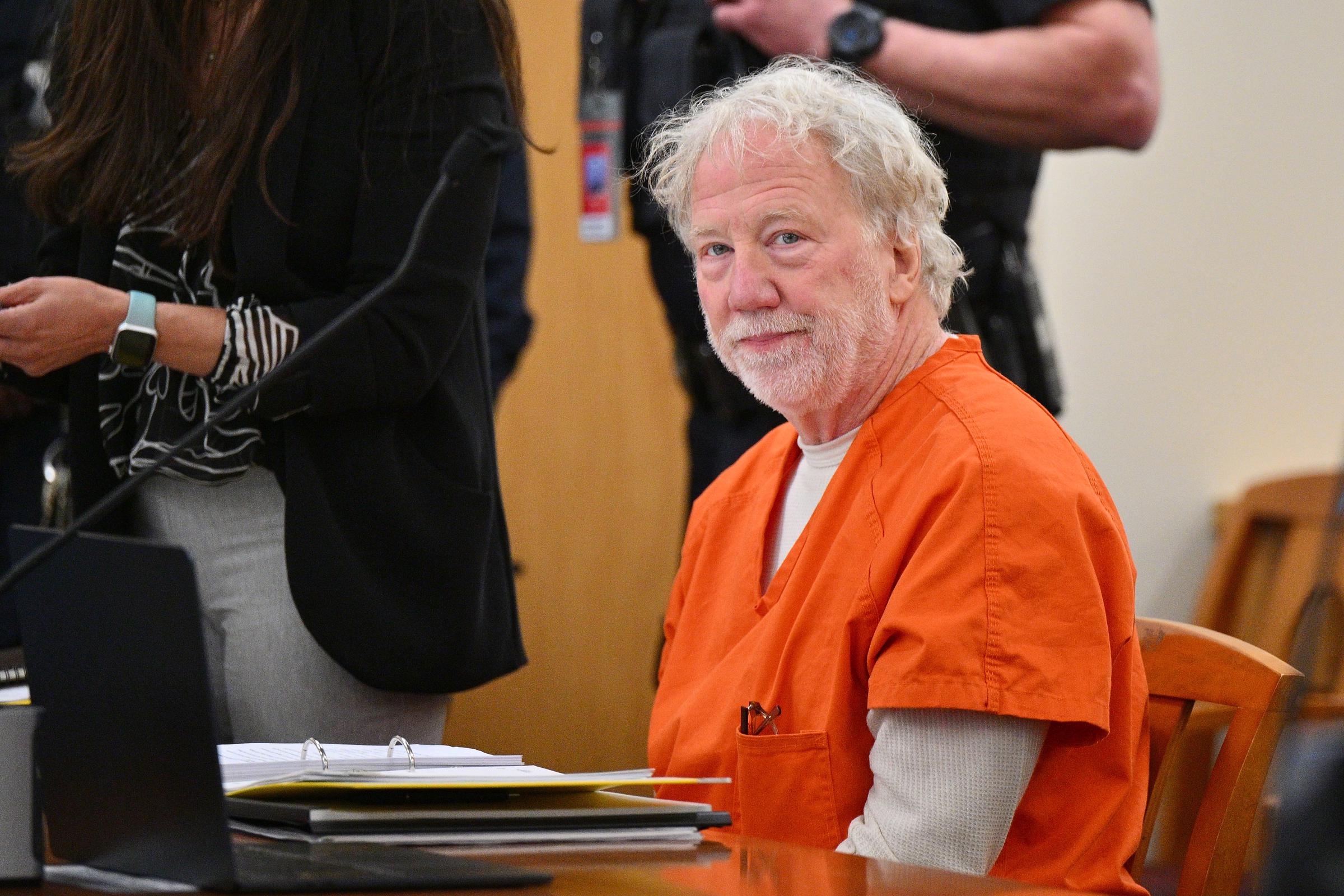 Timothy Busfield looks on before a hearing in the Second District Judicial Court at the Bernalillo County Courthouse on January 20, 2026 in Albuquerque, New Mexico. | Source: Getty Images