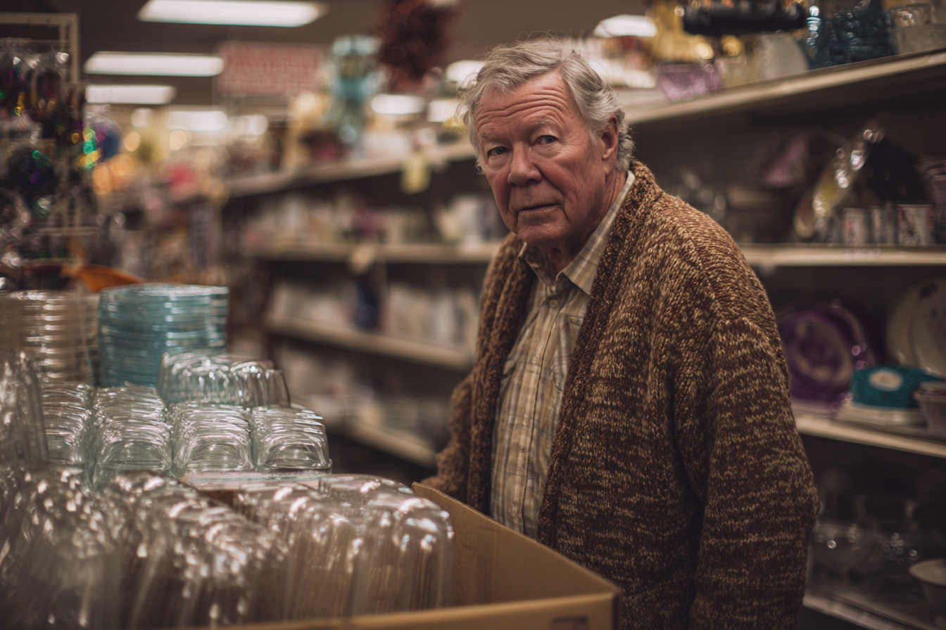 A man standing in a store | Source: Midjourney