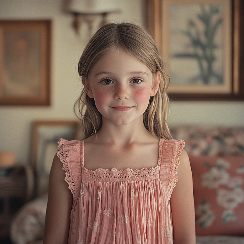 A little girl standing in a house | Source: Midjourney