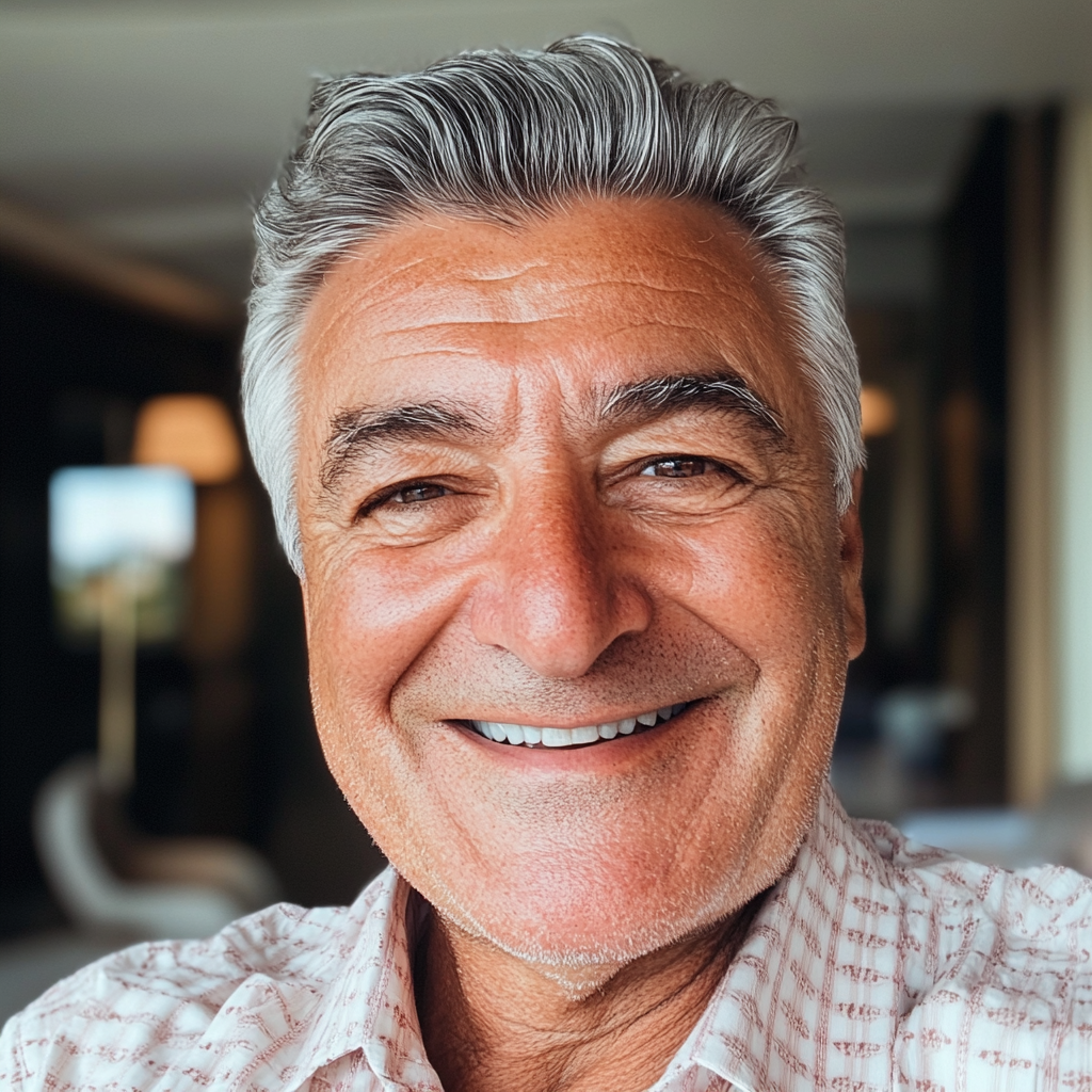A smiling older man | Source: Midjourney
