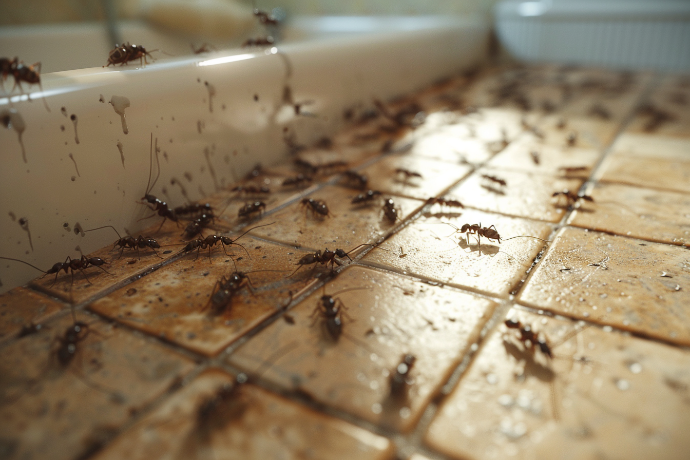 Ants near a bathtub | Source: Midjourney