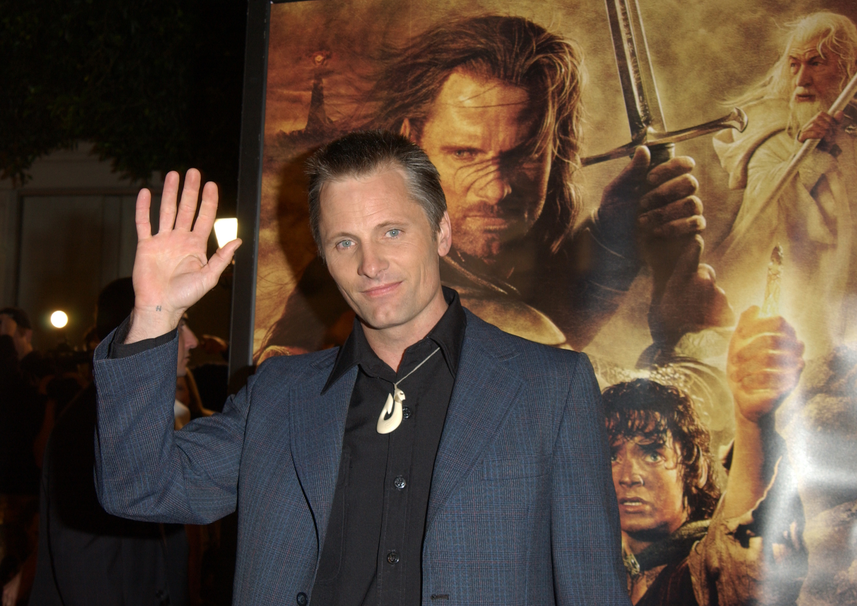 Viggo Mortensen during "The Lord Of The Rings: The Return Of The King" premiere at The Mann Village Theatre in Westwood, California, on December 3, 2003. | Source: Getty Images