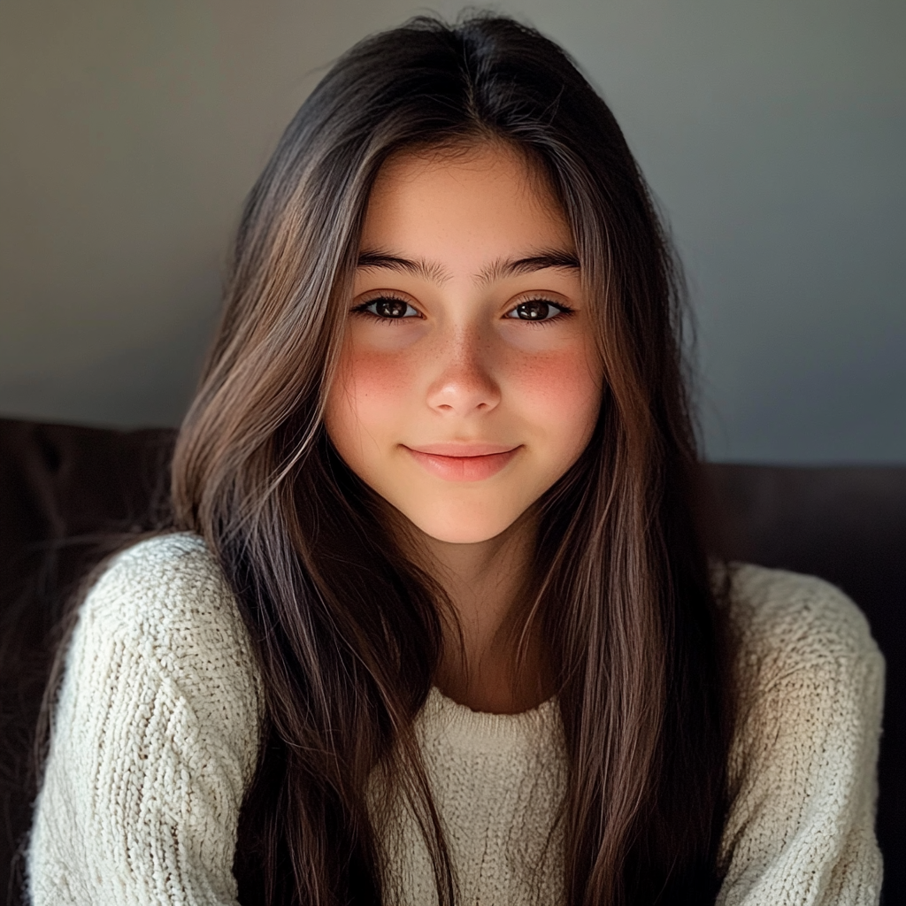 A smiling teenage girl | Source: Midjourney