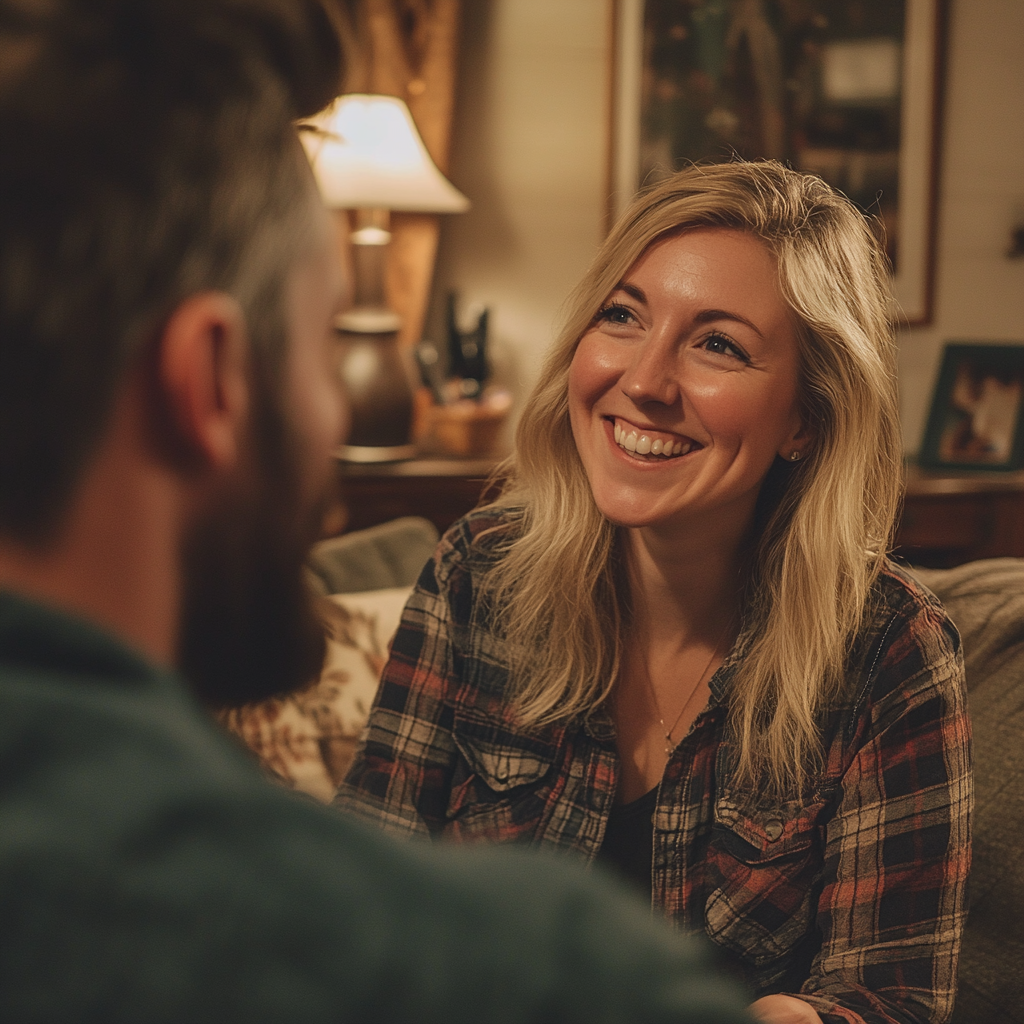 A happy smiling woman | Source: Midjourney