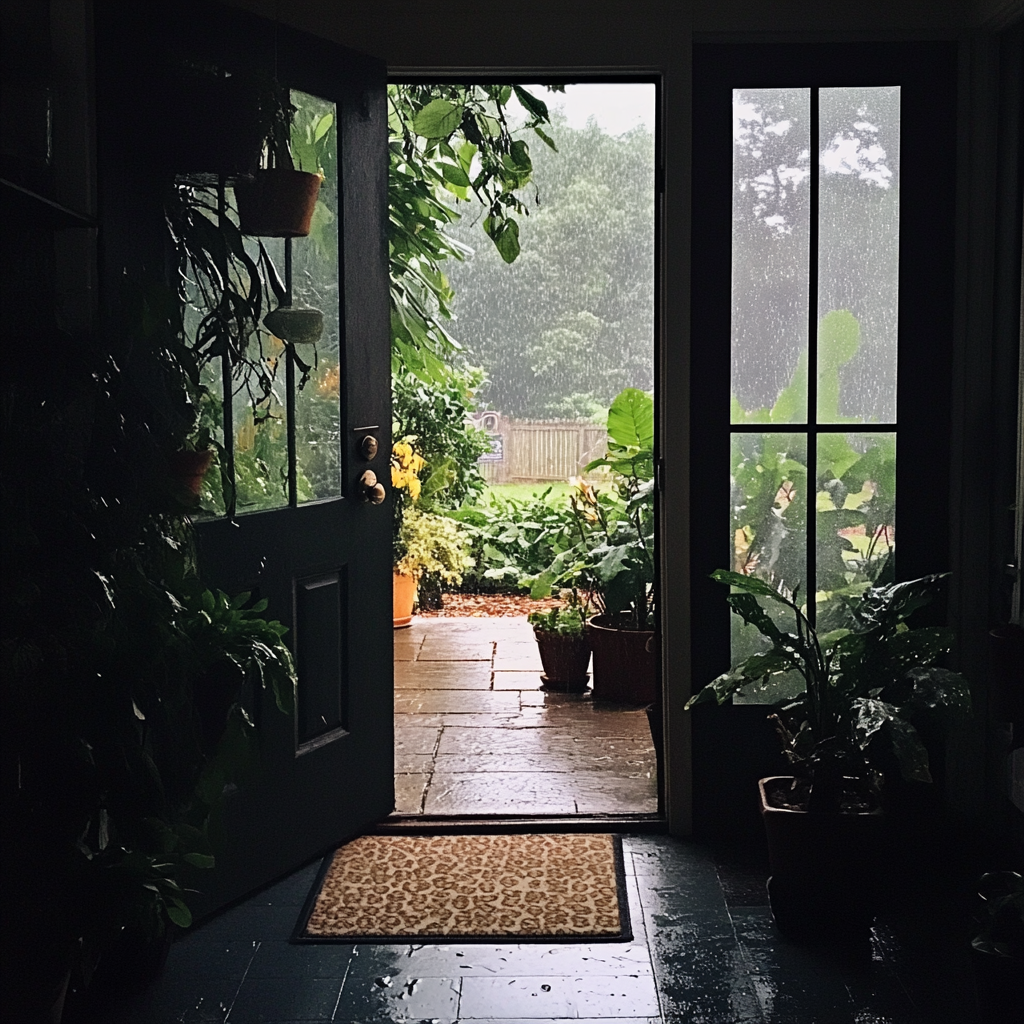 An open front door | Source: Midjourney