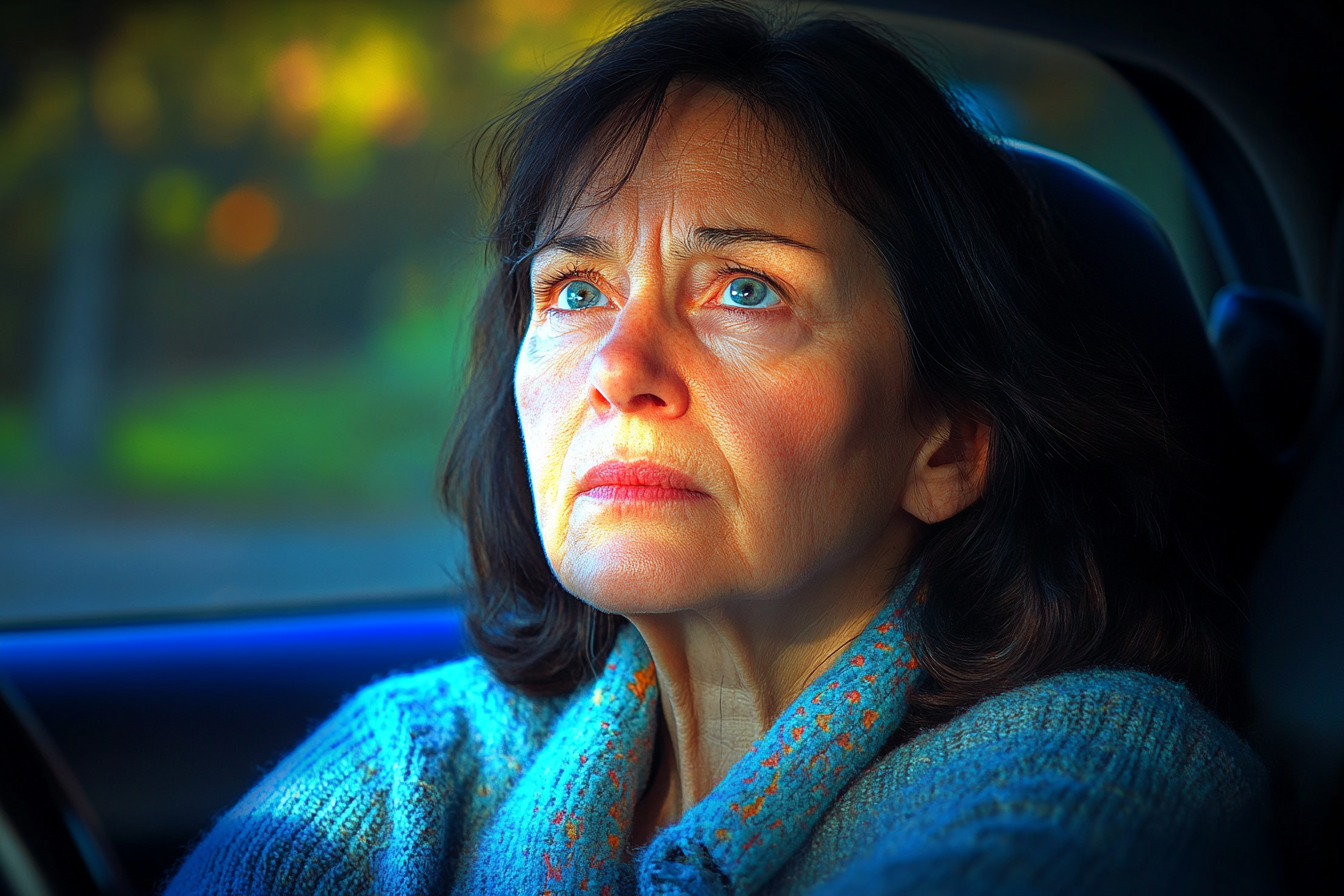 A woman driving her car | Source: Midjourney