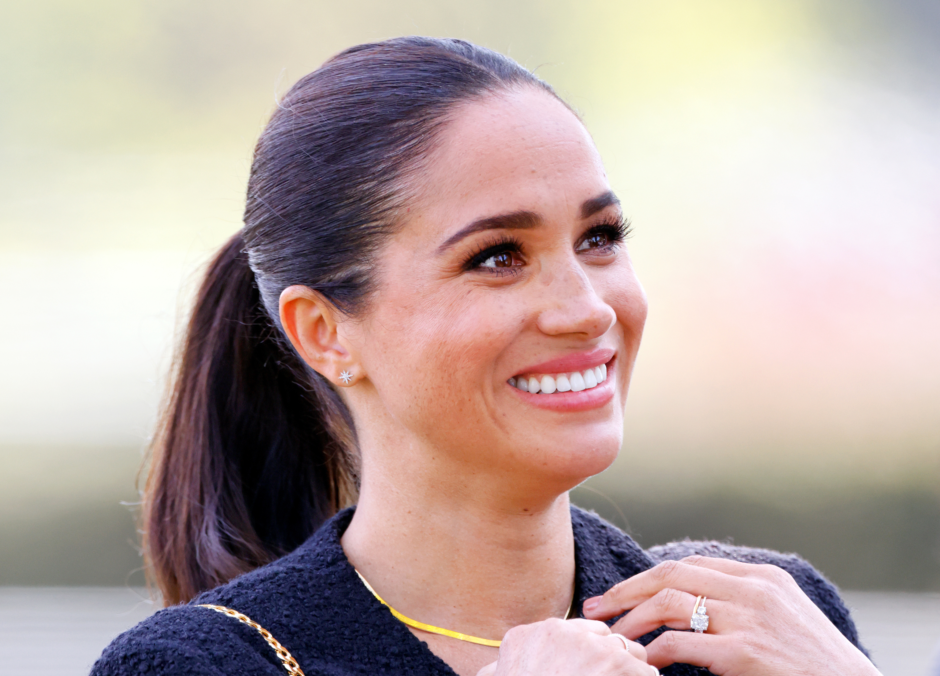 Meghan, Duchess of Sussex attends the Land Rover Driving Challenge, on day 1 of the Invictus Games 2020 at Zuiderpark on April 16, 2022 in The Hague, Netherlands. | Source: Getty Images
