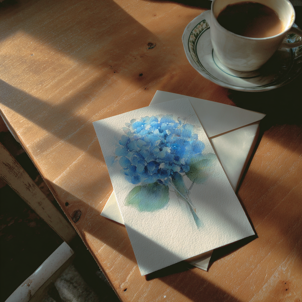 A card on a table | Source: Midjourney
