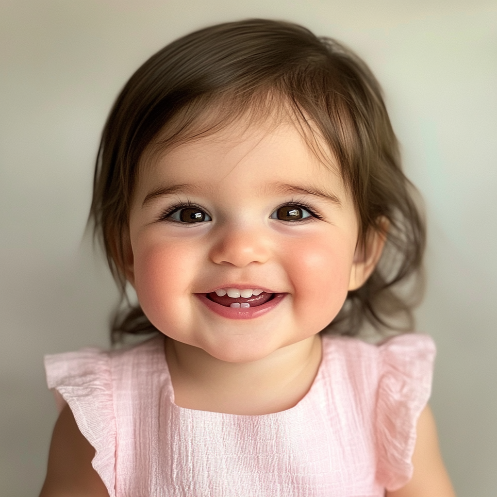 A smiling baby girl | Source: Midjourney