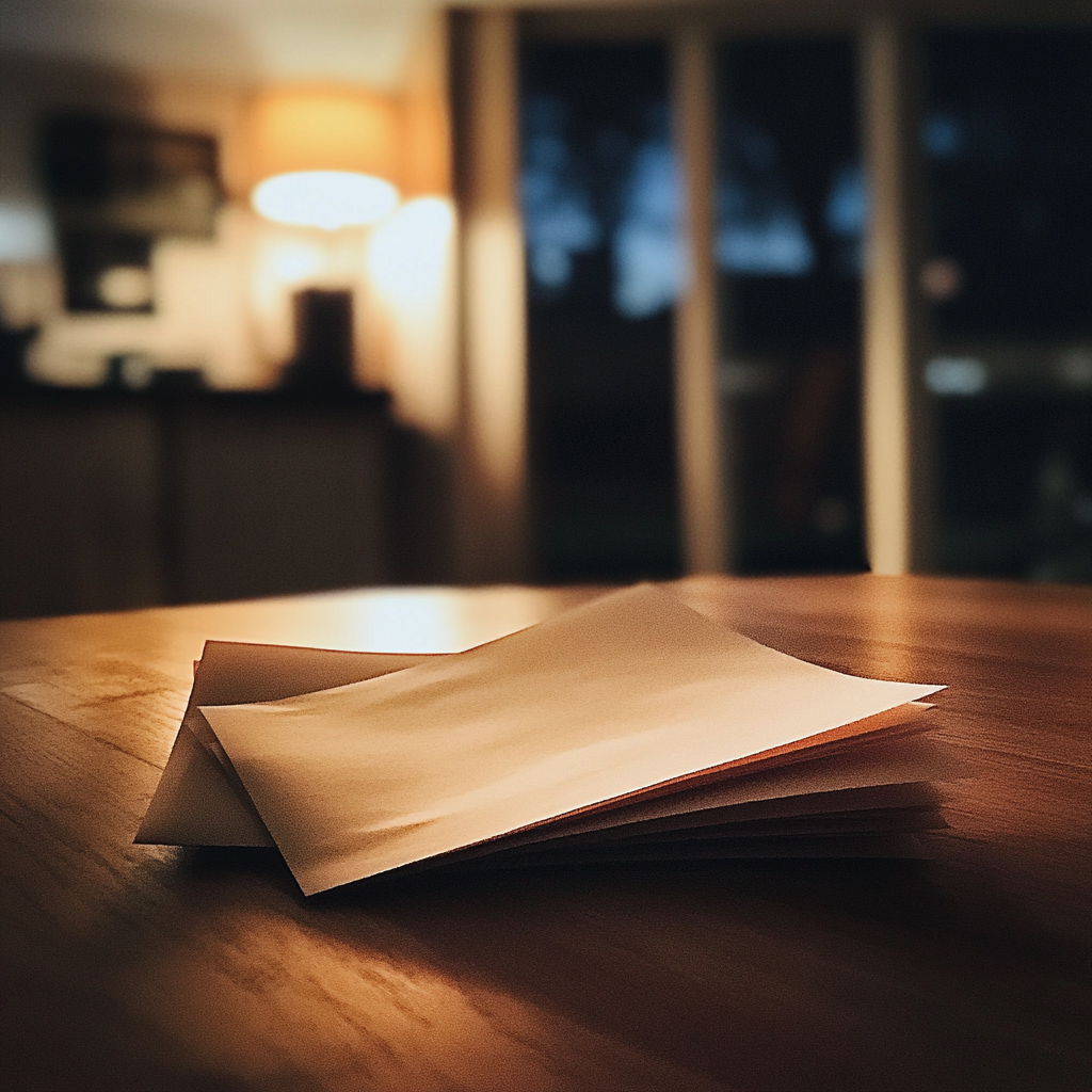 A folded piece of paper | Source: Midjourney