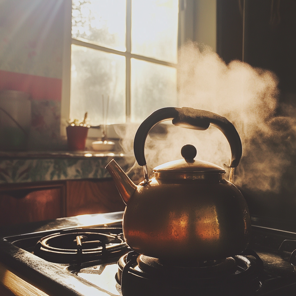 A kettle on a stove | Source: Midjourney