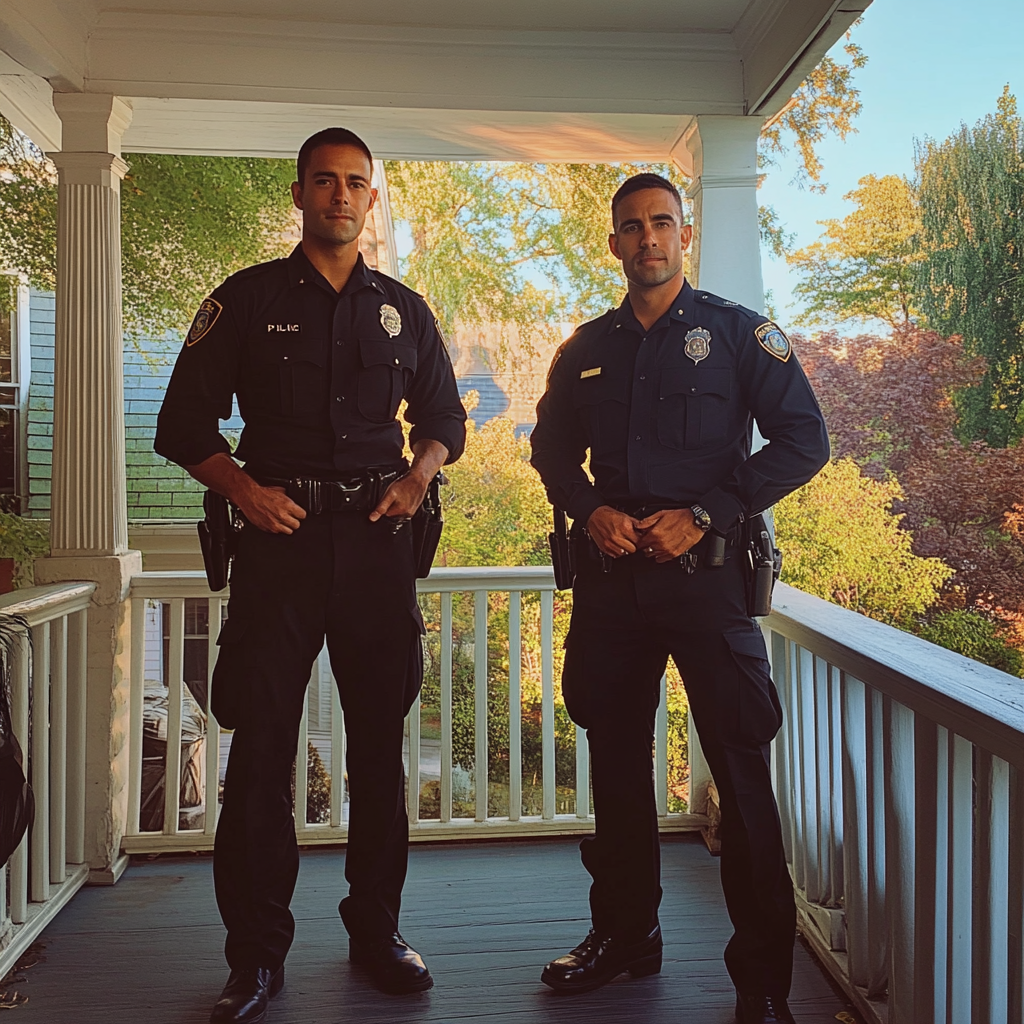 Two police officers | Source: Midjourney