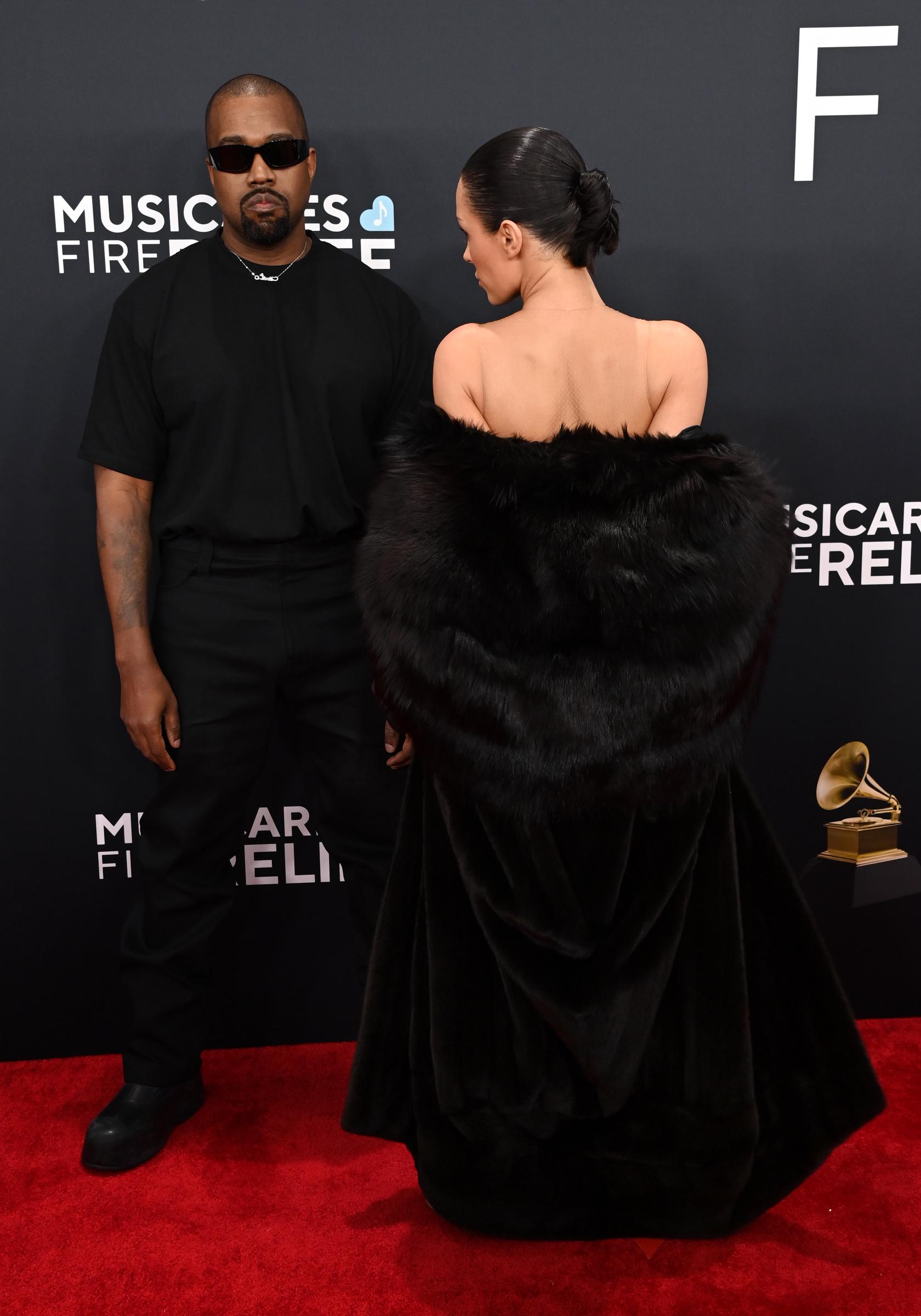 Kanye West and Bianca Censori attend the 67th Annual Grammy Awards on February 2, 2025, in Los Angeles, California. | Source: Getty Images